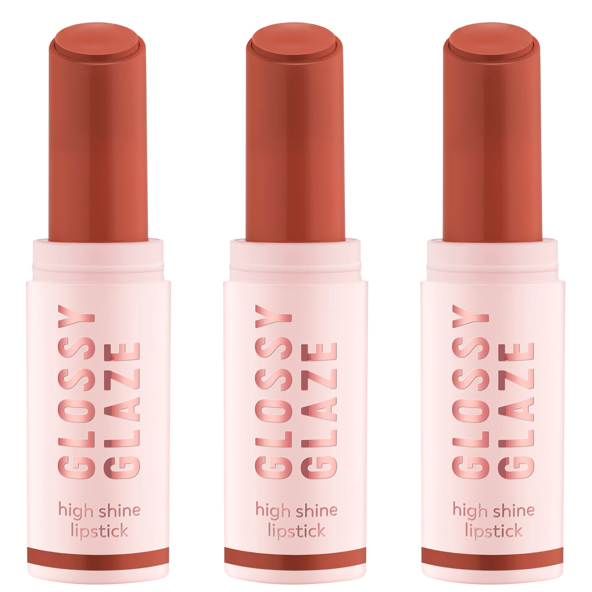 Essence Lippenstift »GLOSSY GLAZE high shine lipstick«, (Set, 3 tlg.)