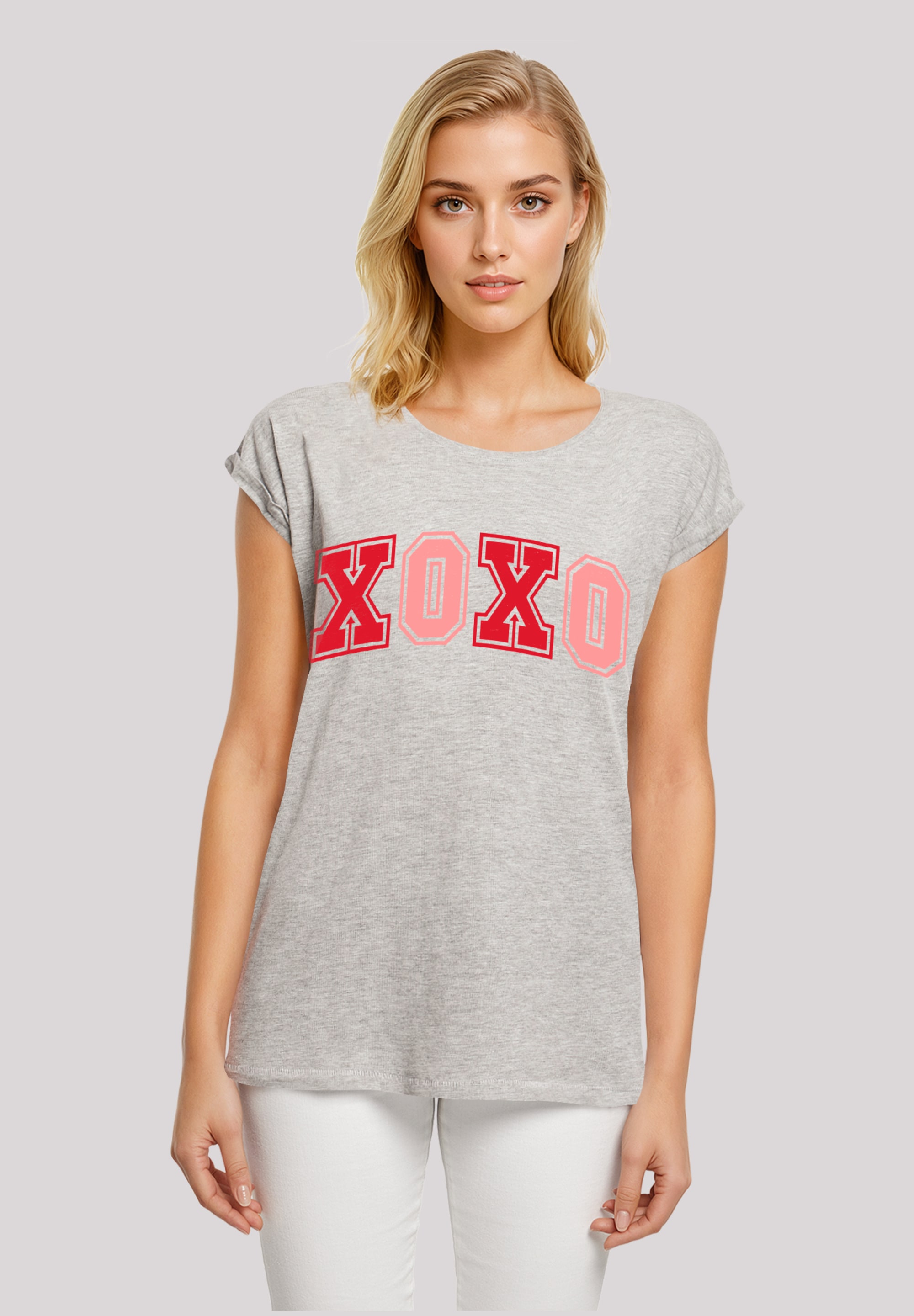 F4NT4STIC T-Shirt "xoxo Varsity College Valentinstag", Premium Qualität günstig online kaufen