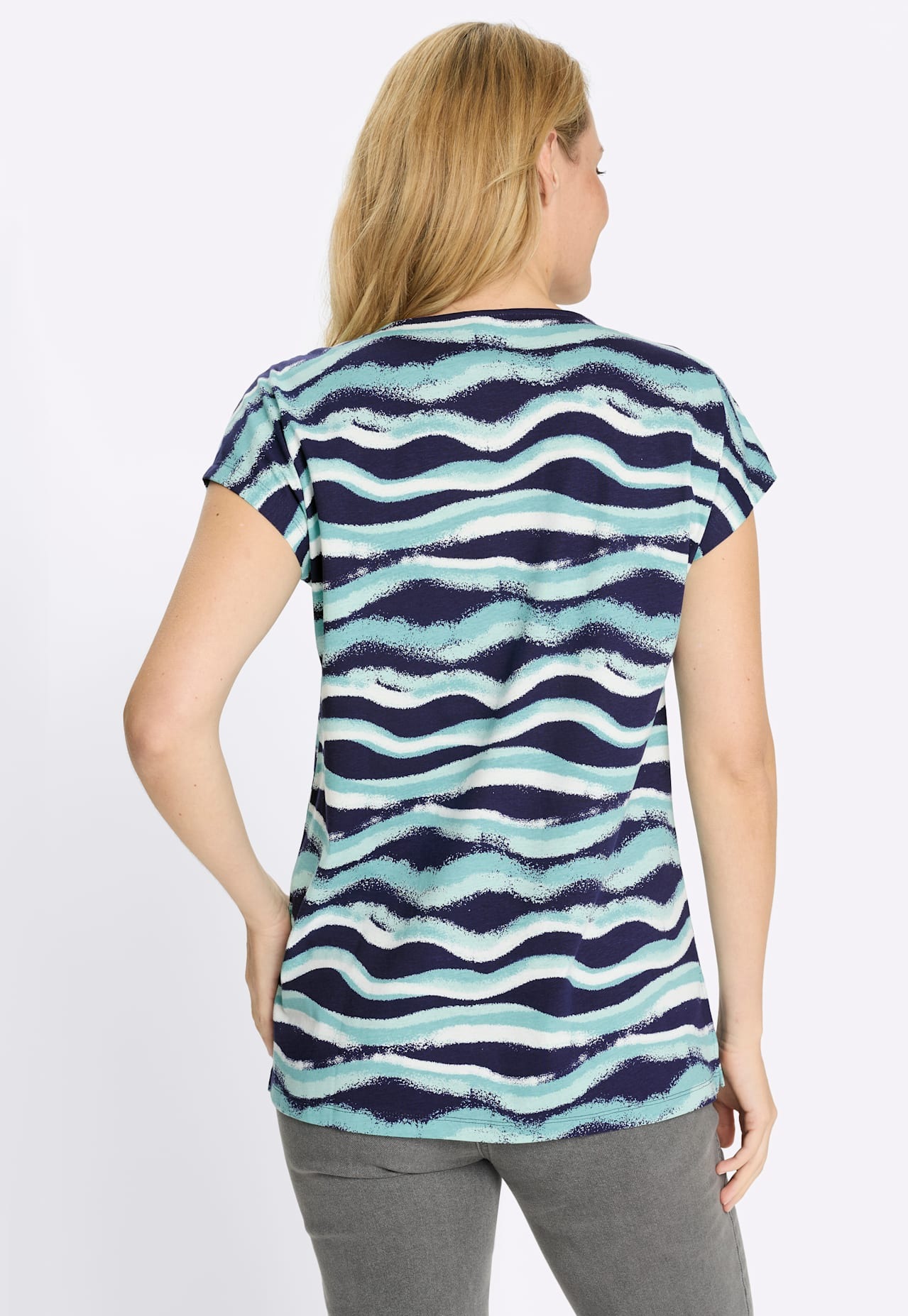 Classic Basics Women's Rundhals-Shirt Ocean Navy 40 4