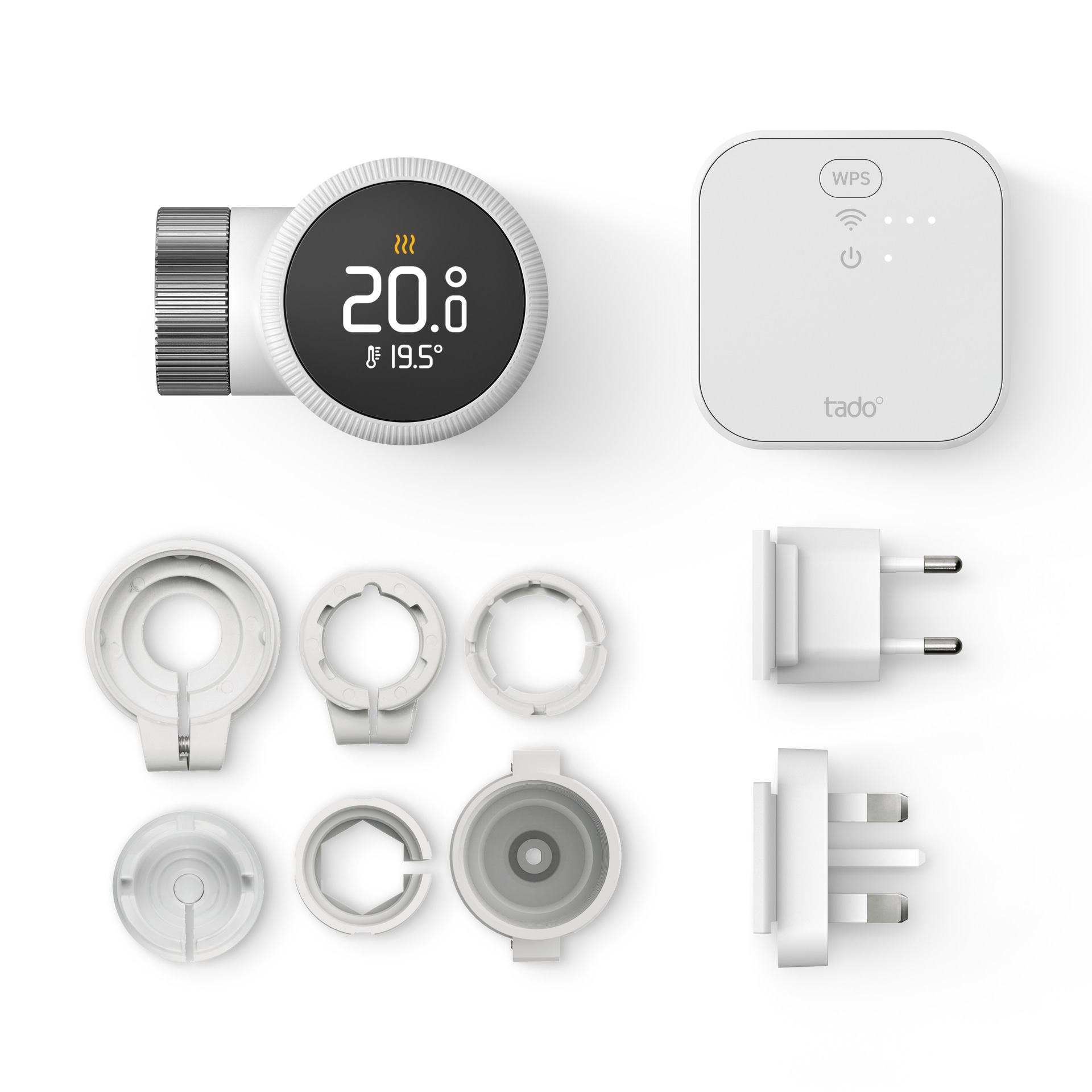 Tado Heizkörperthermostat »Starter Kit - Smartes Heizkörperthermostat X + Bridge«