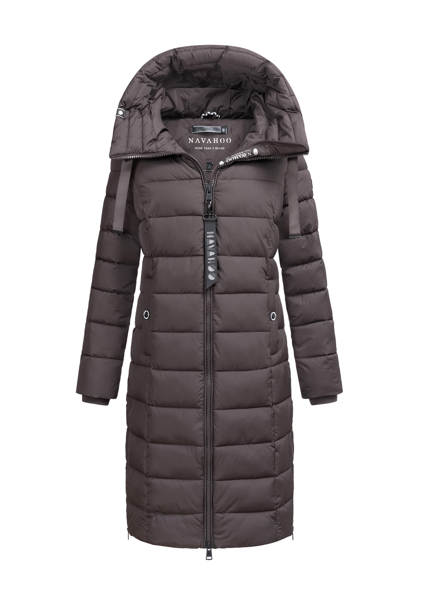 Navahoo Winterjacke »Mondmaedchen« Extra langer Schnitt mit seitlichen Schlitzen