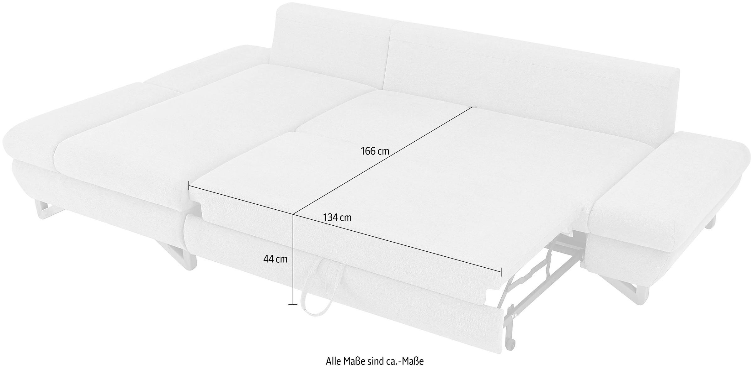 INOSIGN Schlafsofa »City/Giron«, komfortable Bettfunktion (Liegefläche 245 x 138 cm), sowie Bettkasten