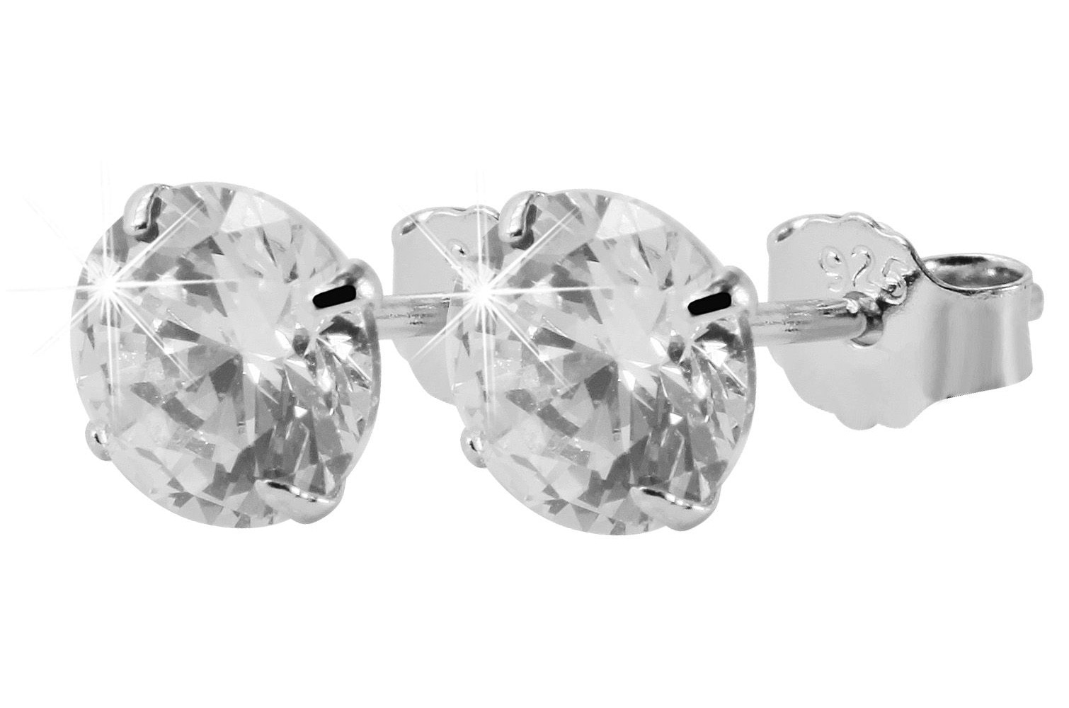 Adelia´s Paar Ohrhänger »Ohrringe – Ohrstecker aus 925 Silber mit Zirkonia« Schöne Geschenkidee zum Jubiläum
