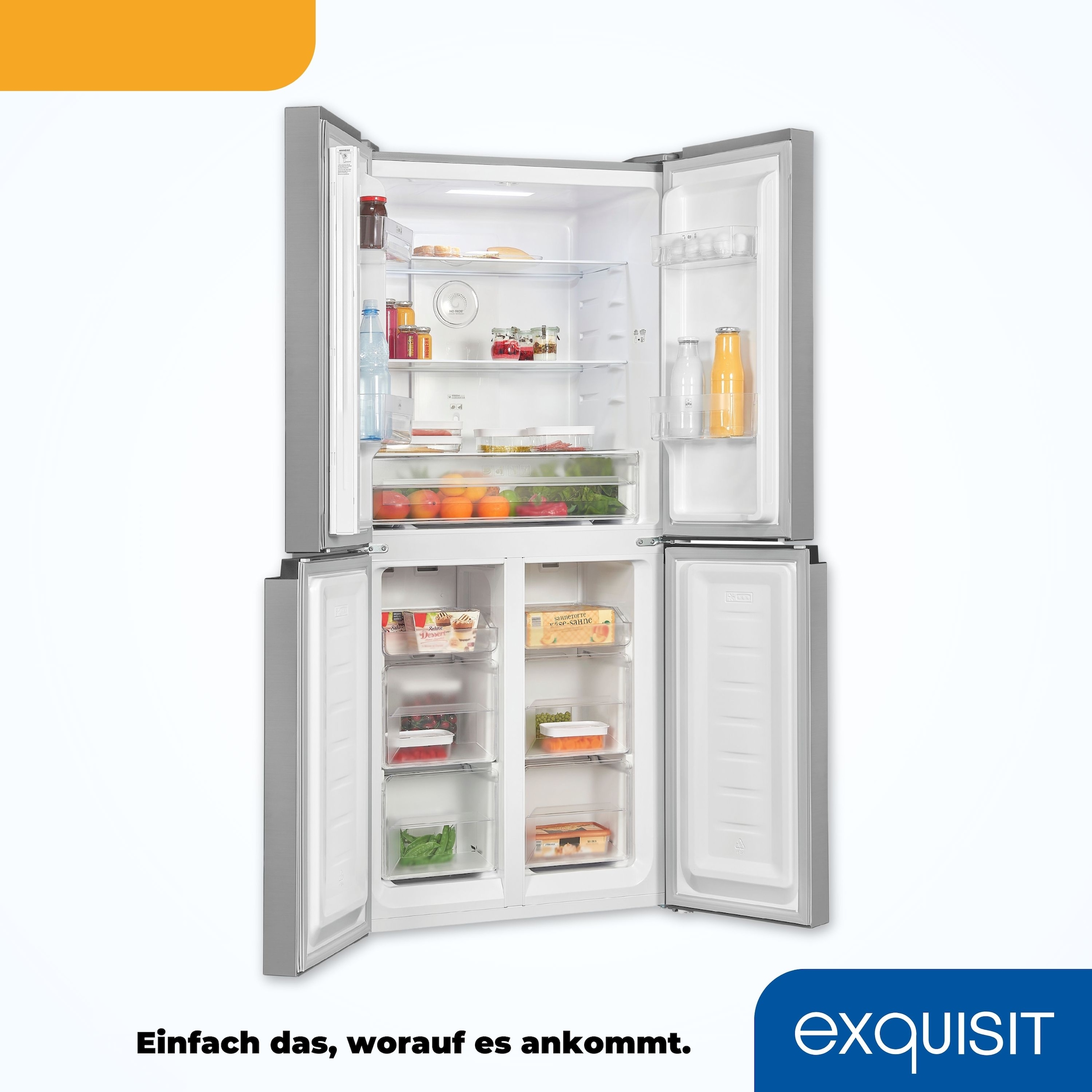 exquisit Multi Door »MD365-125-040D inoxlook«