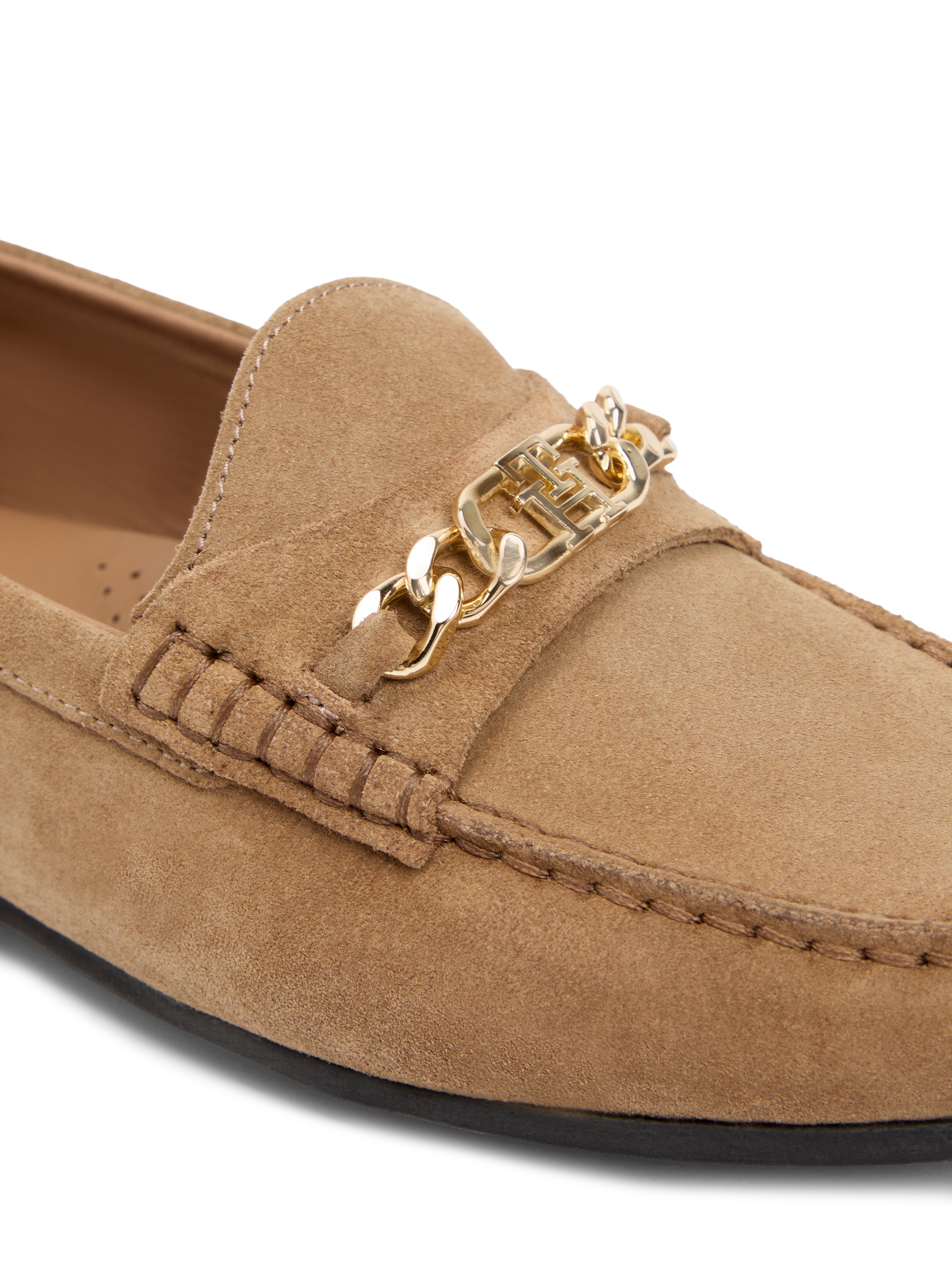 Tommy Hilfiger Loafer "TH CHAIN SUEDE LOAFER" Slipper, Businessschuh, Schlu günstig online kaufen
