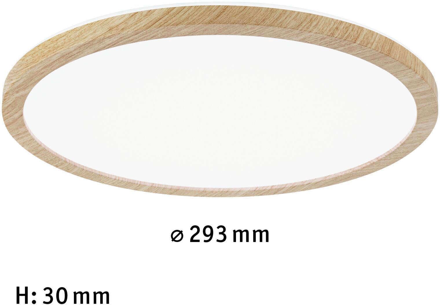 | 16W Hintergrundbeleuchtung IP44«, LED 293mm Eiche 4000K flammig-flammig, Shine Paulmann Kunststoff bestellen 1 »Atria Panel BAUR