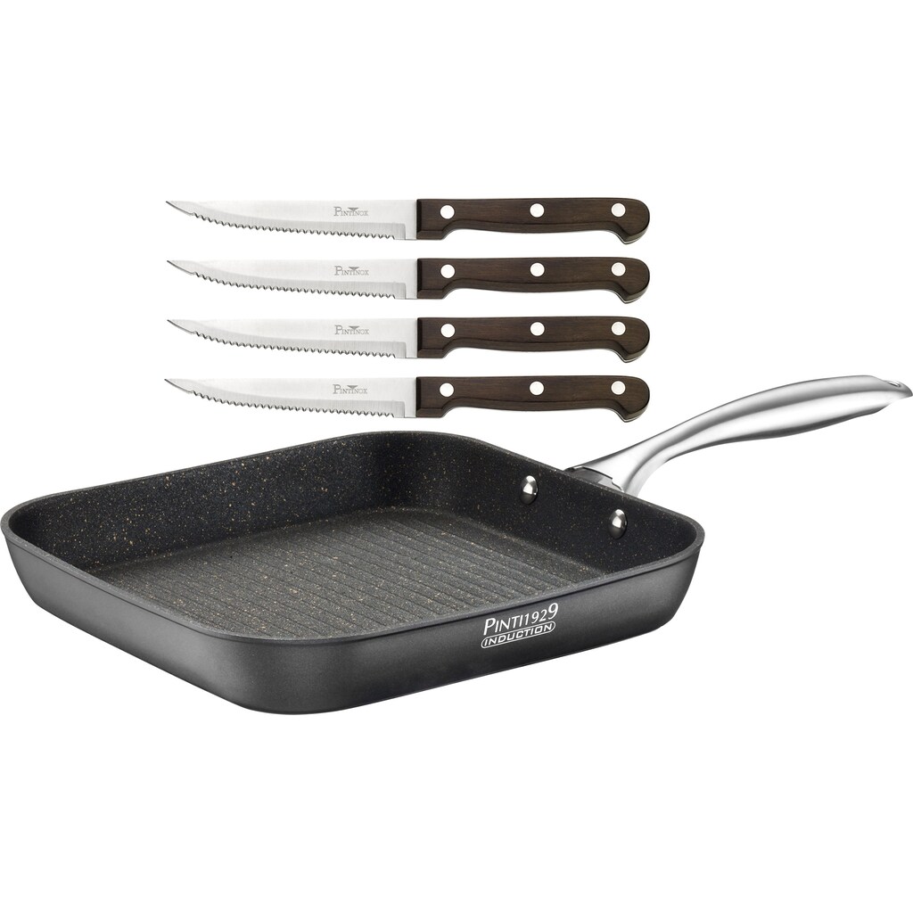 PINTINOX Grillpfanne »ST1«, Aluminium, (Set, 5 tlg.)