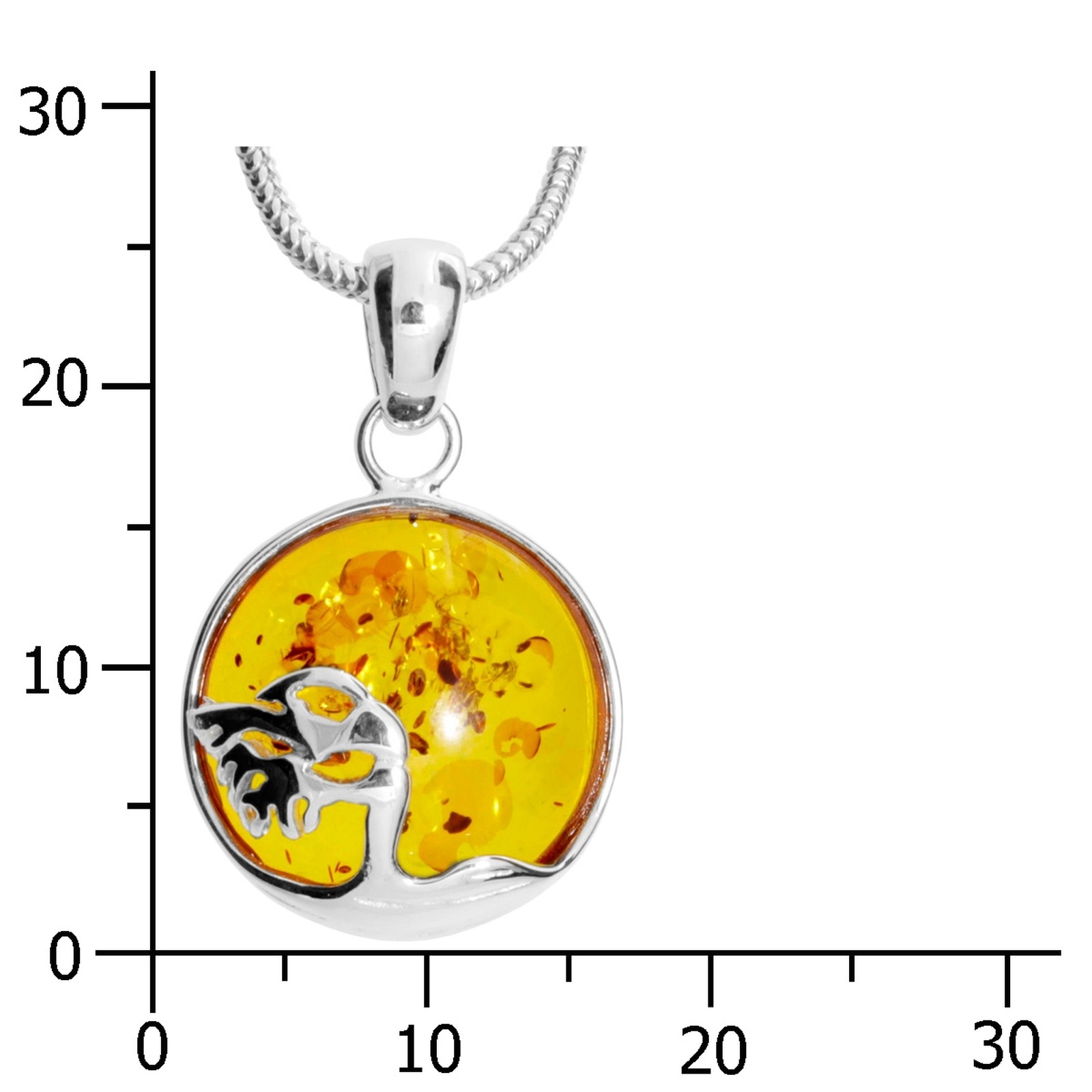 OSTSEE-SCHMUCK Kette mit Anhänger »Ostsee-Schmuck Kette mit Anhänger Windflüchter 16 mm«