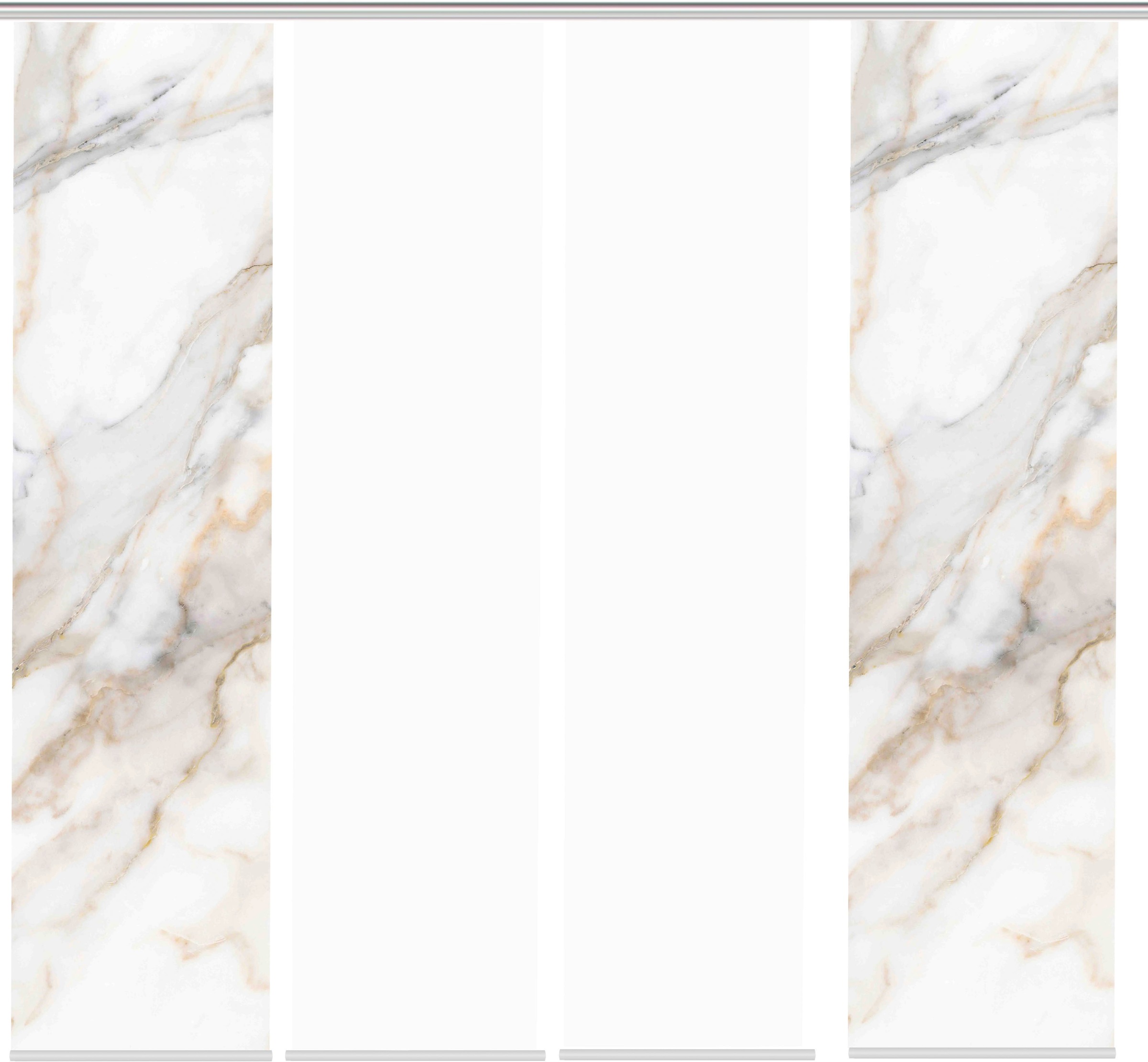 Thumbnail - HOME WOHNIDEEN Schiebegardine "SUMANI 4er SET" Paneelwagen 4 Stk. tlg. Schiebevorhang Digidruck 4er Set SUMANI