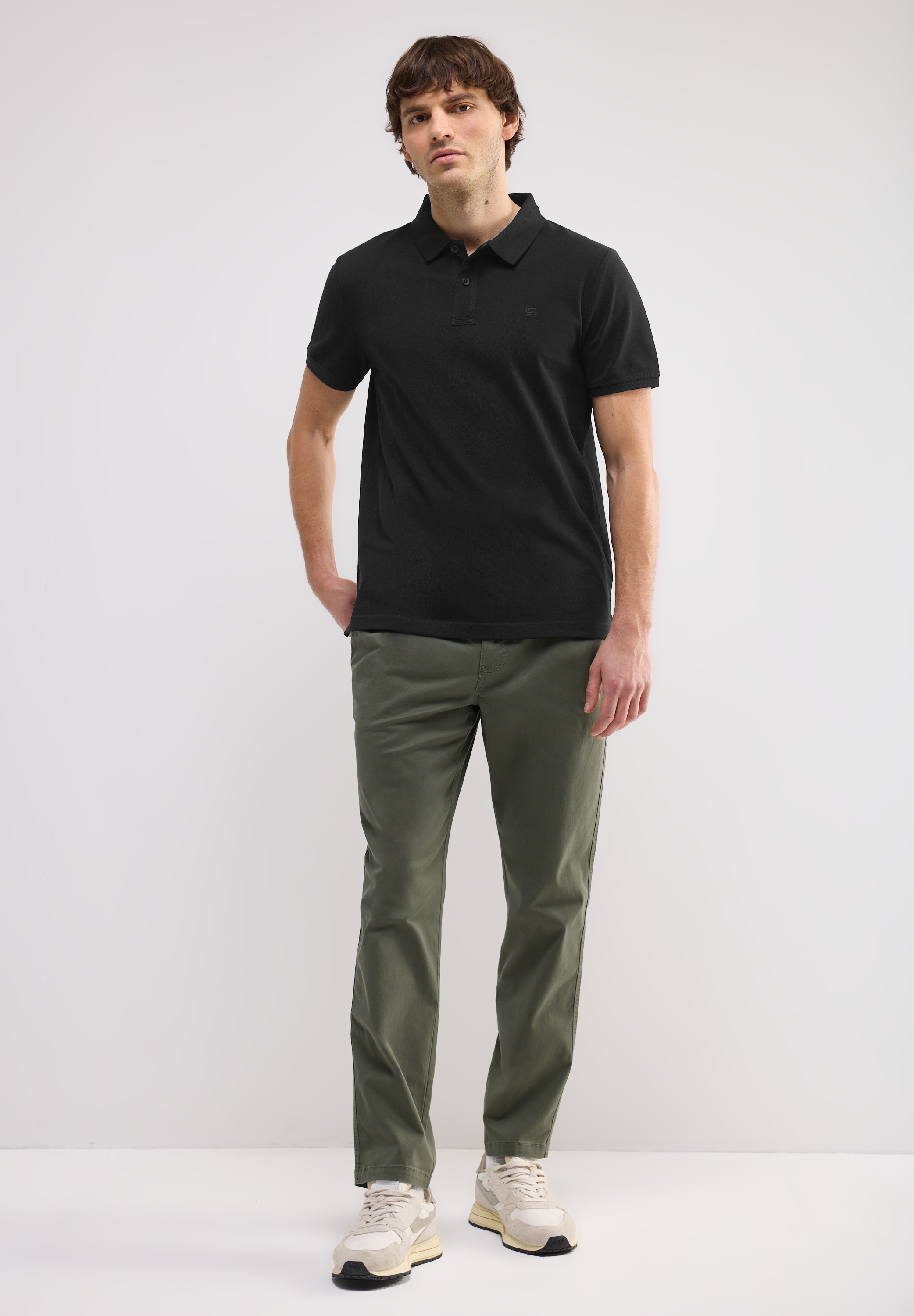 STREET ONE MEN Poloshirt, aus reiner Baumwolle