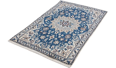 Orientteppich »Perser - Nain - 133 x 83 cm - blau«, rechteckig