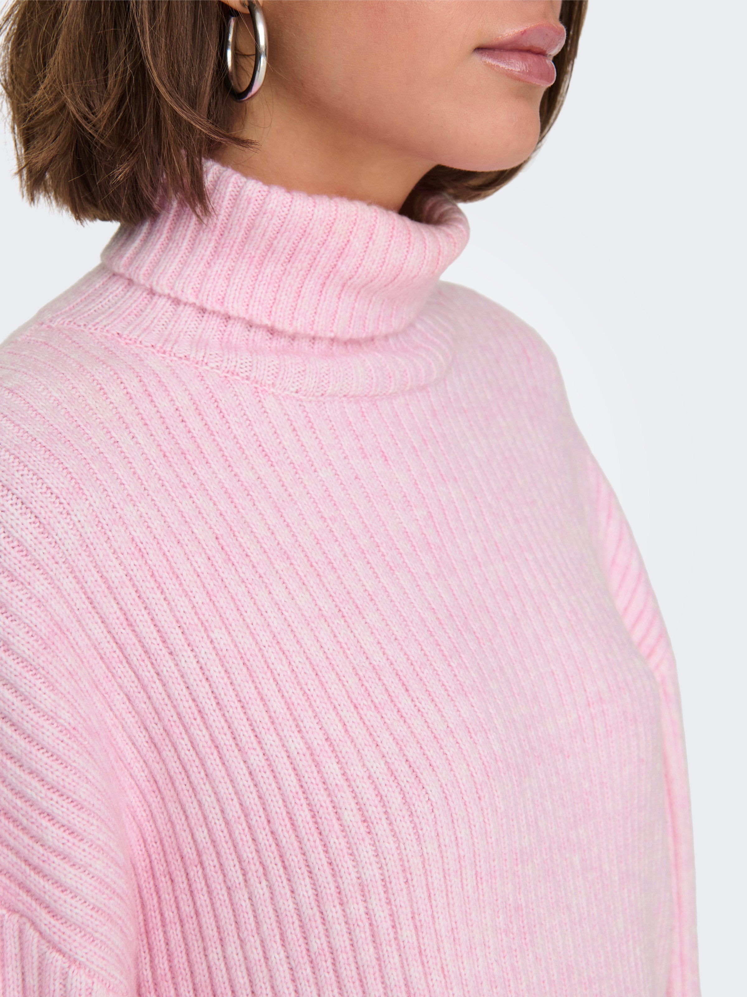 ONLY Melanie Rollneck Pullover Pink Lady XL 2