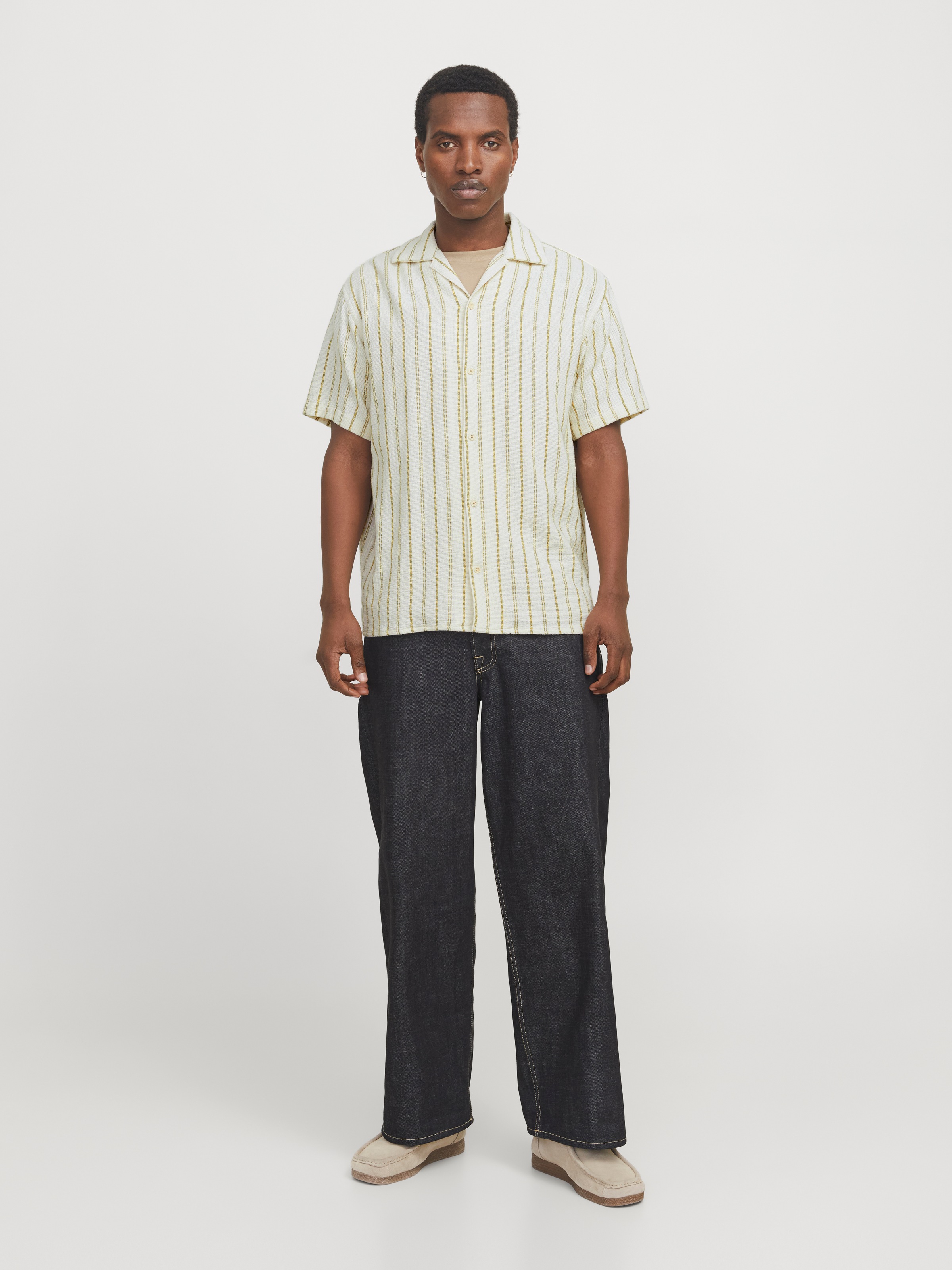 Jack & Jones Kurzarmhemd »JORCOBA STRIPE RESORT SHIRT SS SN«
