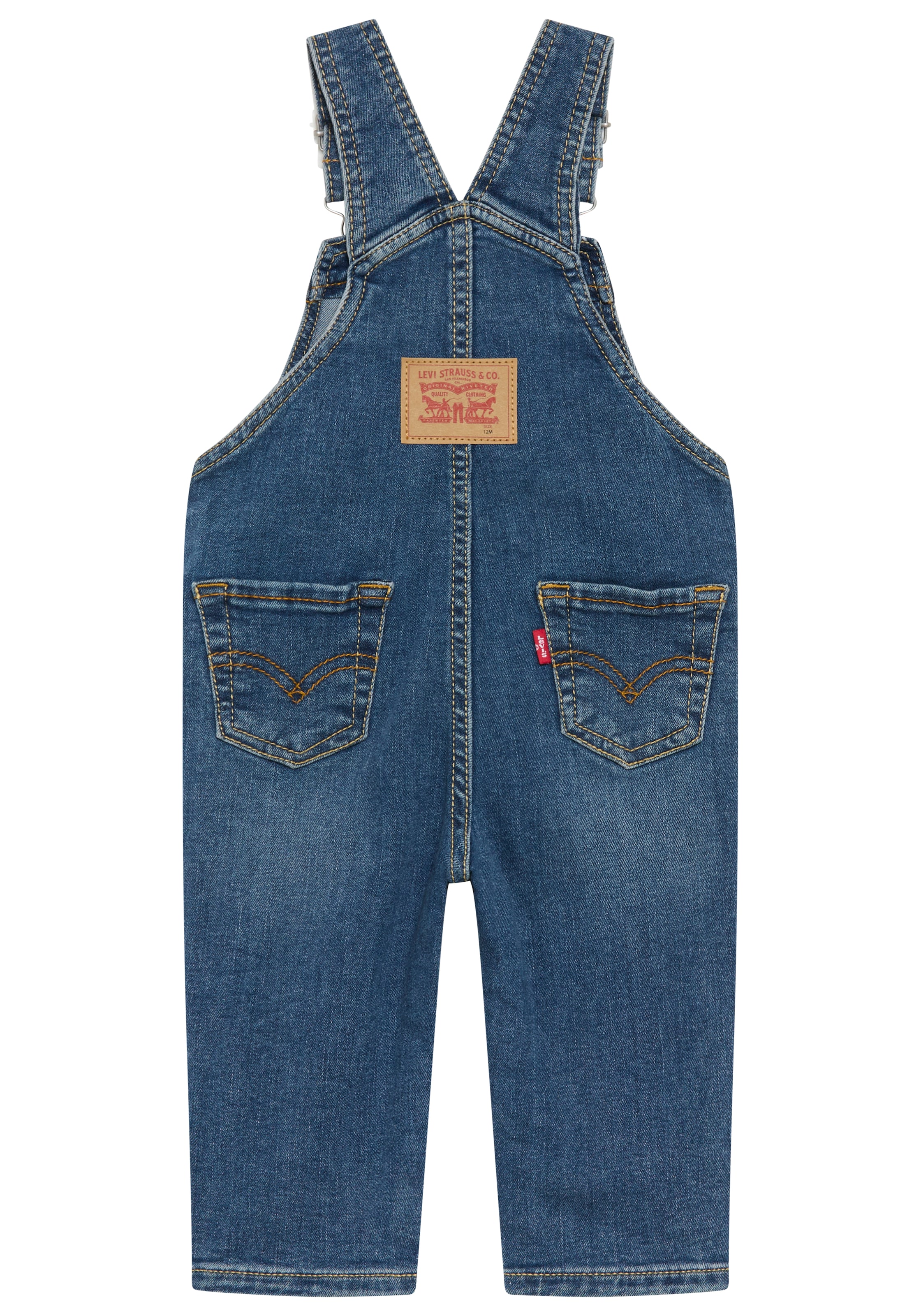 Levi's® Kids Jeanslatzhose »LVN DENIM OVERALL« wickelfreundliche Knopföffnung, Regular Fit