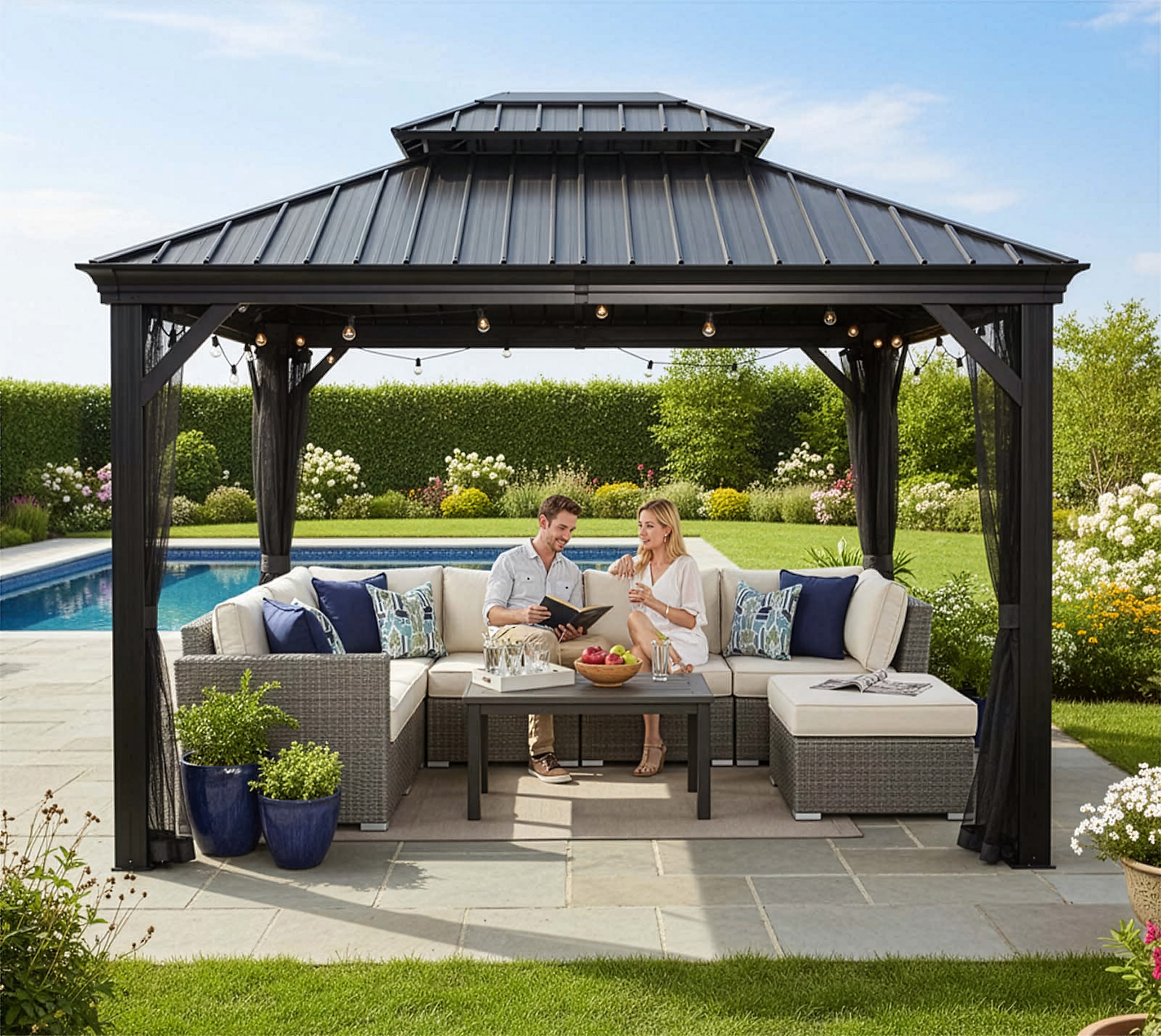 Sojag Pavillon »Messina 10x12« BxT: 298x363 cm