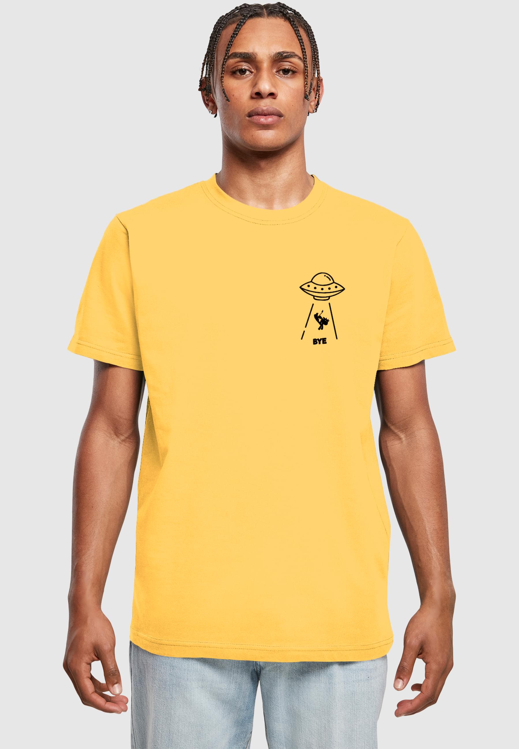 Thumbnail - MisterTee Kurzarmshirt "MisterTee Herren Ufo Drop Tee", (1 tlg.)