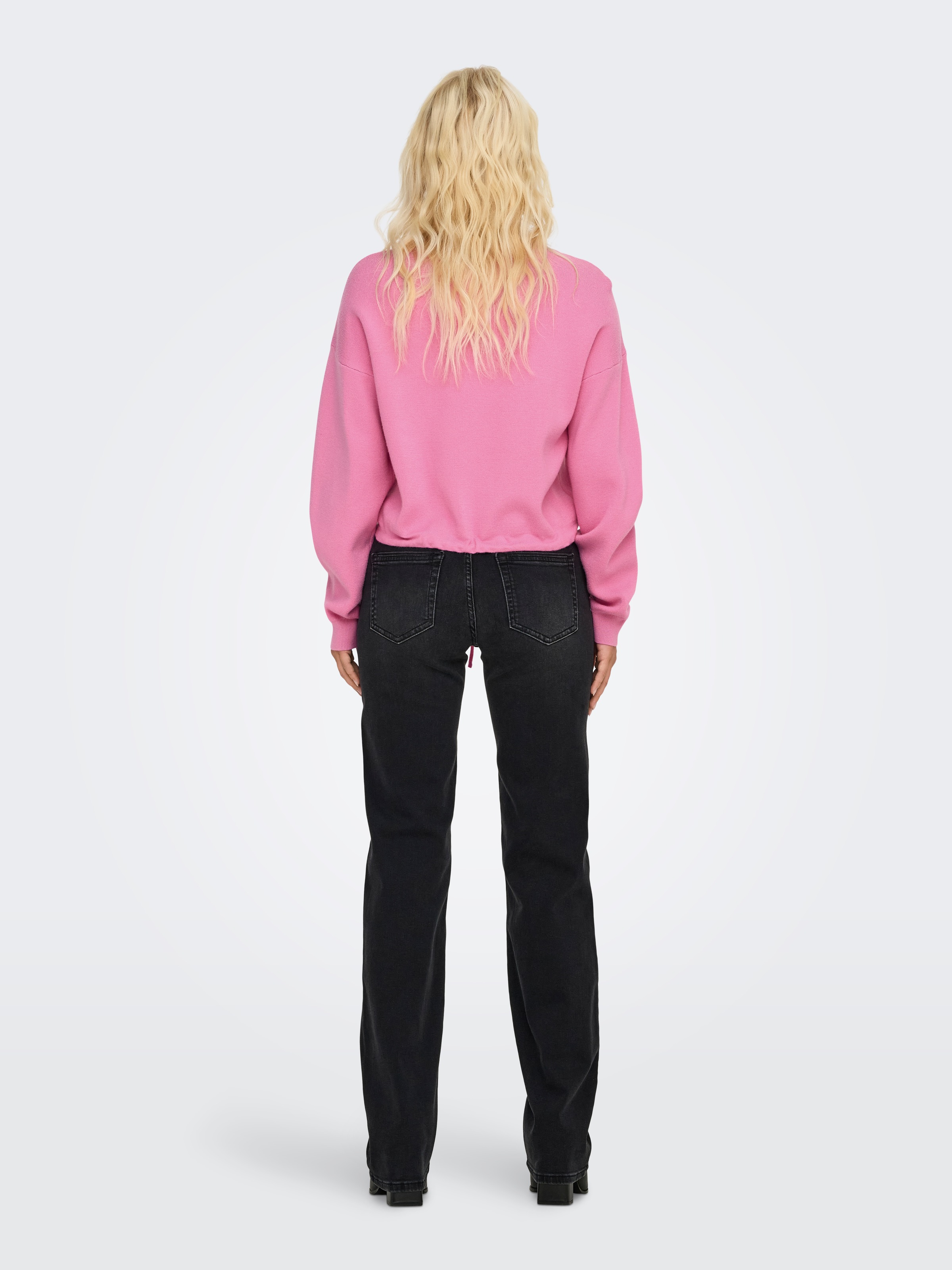 ONLY Strickpullover »ONLSUMMER LIFE LS O-NECK STRING CC KNT«