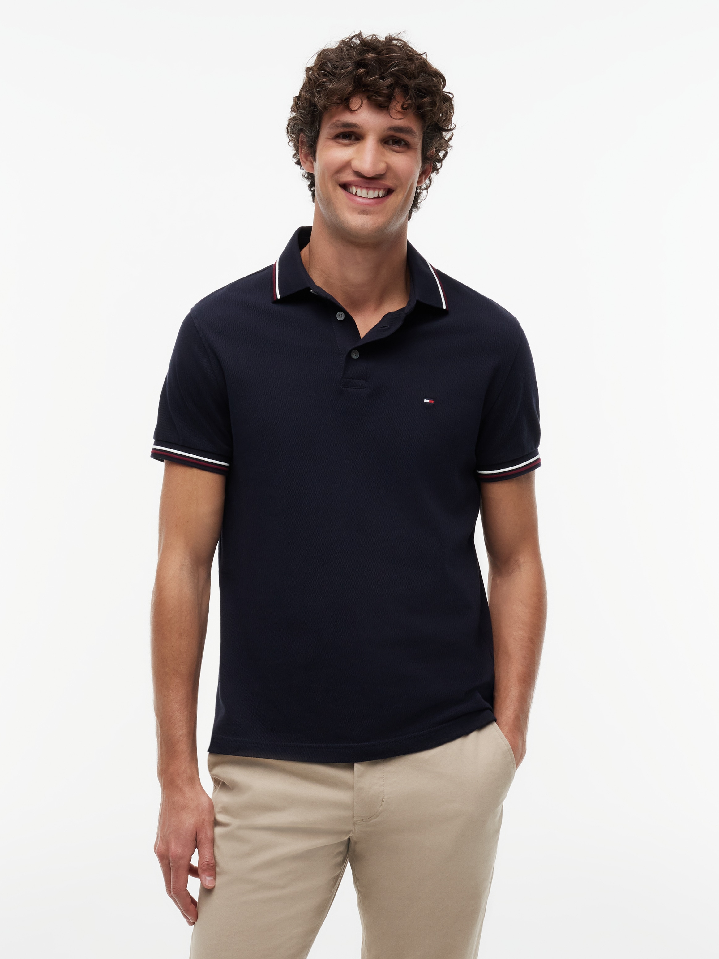 Tommy Hilfiger Poloshirt »TIPPED SLIM FIT POLO« mit Kontrast-Details