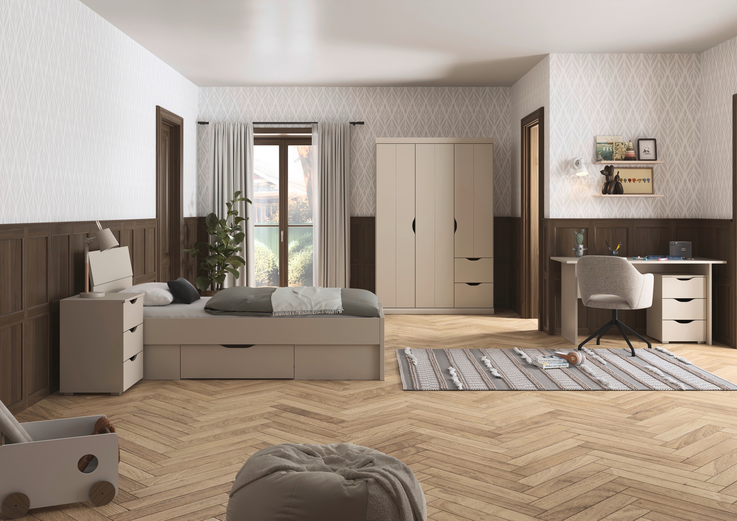 rauch Jugendzimmer-Set "Kinderzimmer Komplettzimmer Schlafzimmer-Set (4-tlg günstig online kaufen