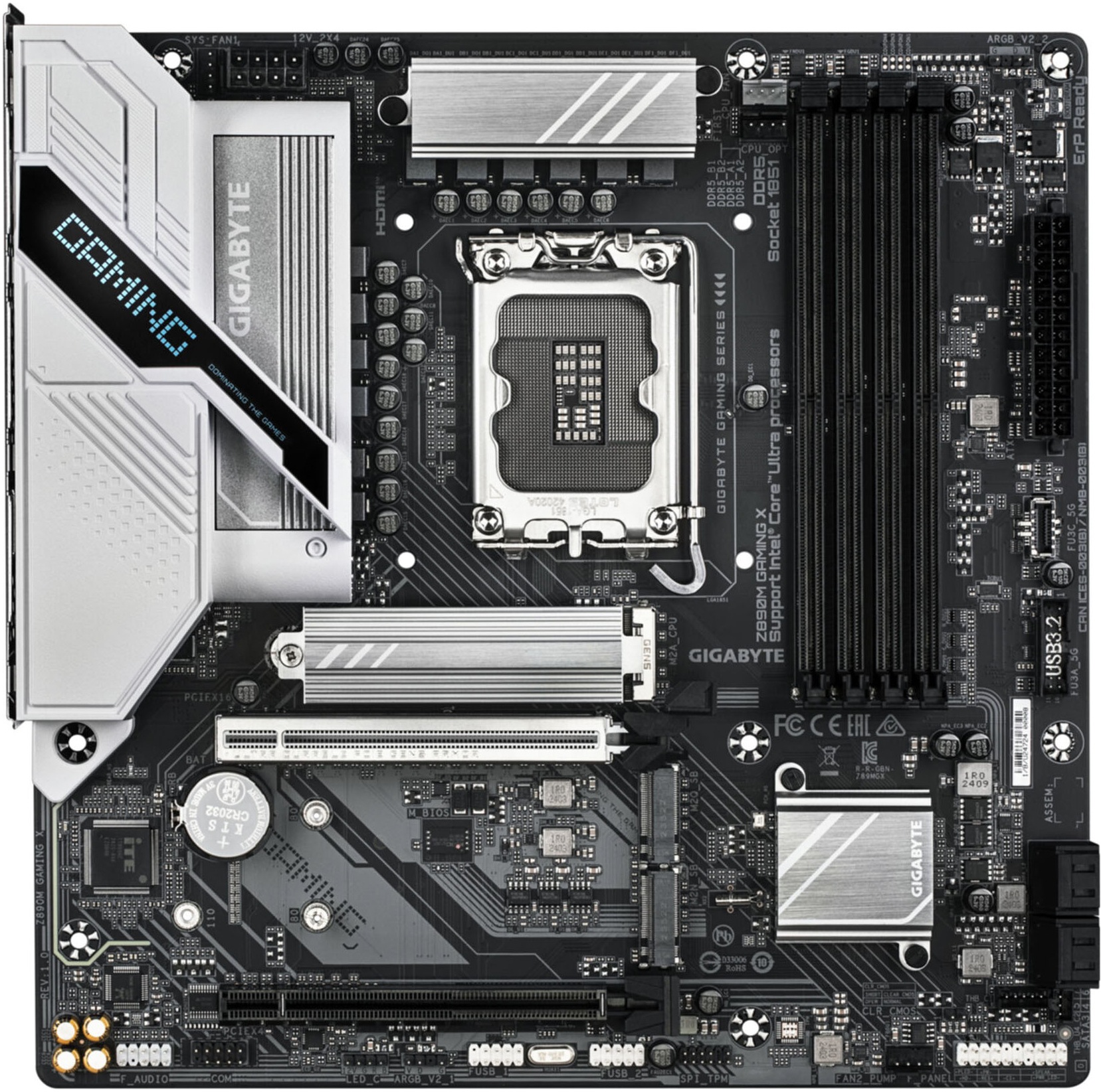 Gigabyte Mainboard »Z890M GAMING X Mainboard - Unterstützt Intel Core Ultra«
