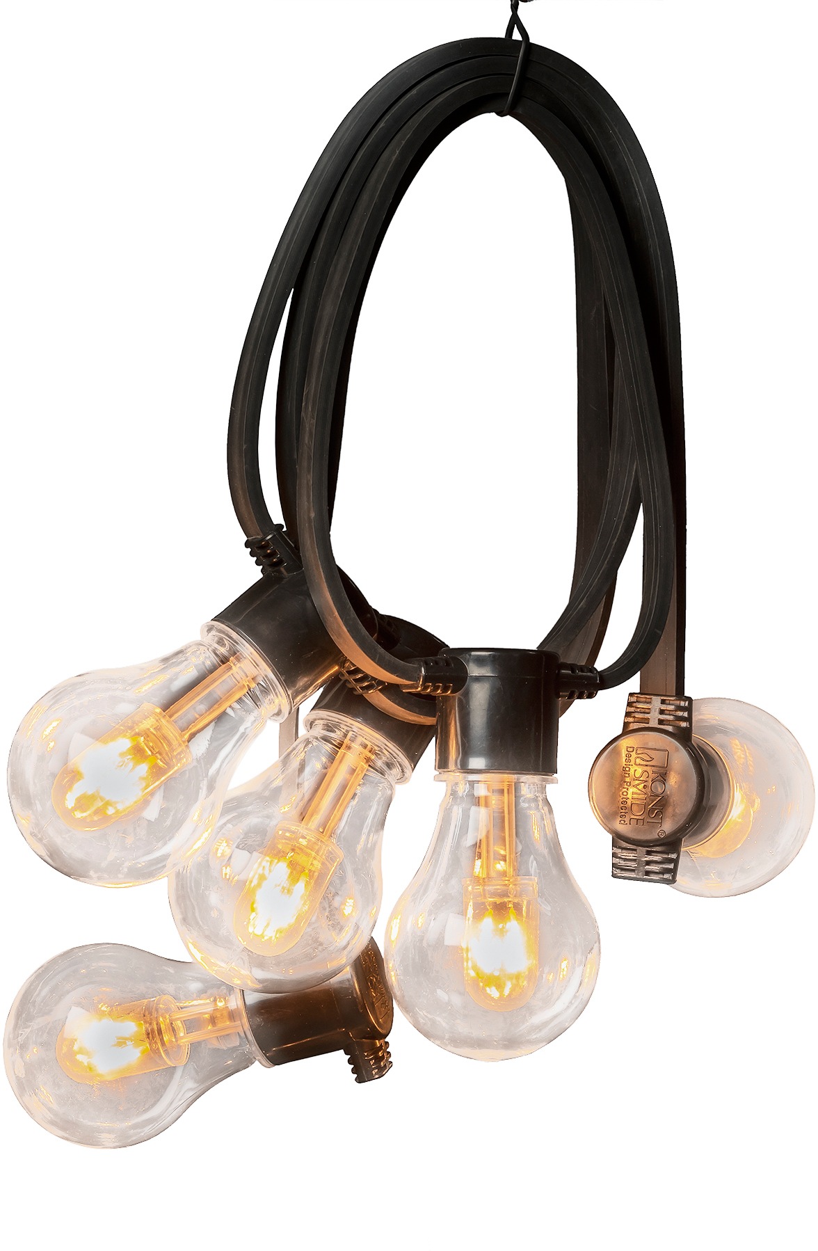 KONSTSMIDE LED-Lichterkette, 40 St.-flammig, LED Biergartenkette, klar, 10  klare Birnen / 40 bernsteinfb. Dioden kaufen | BAUR