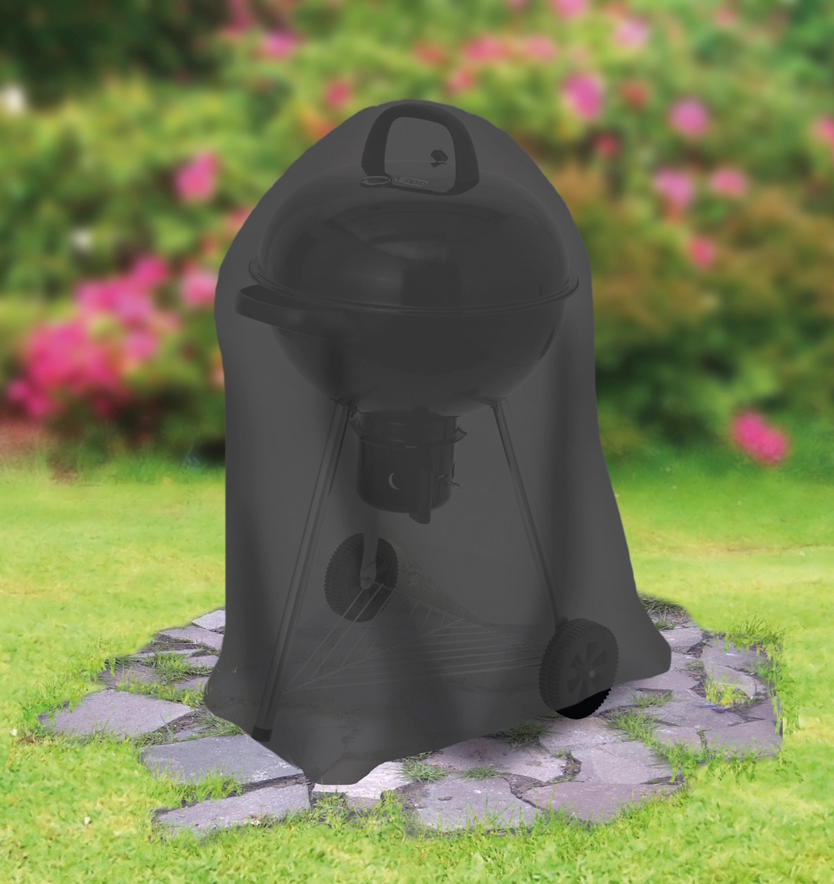 Tepro Universal Abdeckhaube für Kugelgrill groß Ø ca. 73 cm x 90 cm Schwarz günstig online kaufen