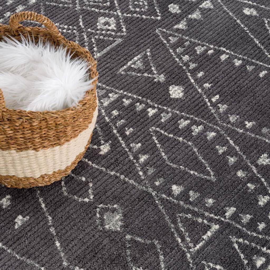 Carpet City Teppich »April 2292«, rechteckig, 10 mm Höhe, Läufer, weich durch Microfaser, Boho Ethno Look, Wohnzimmer