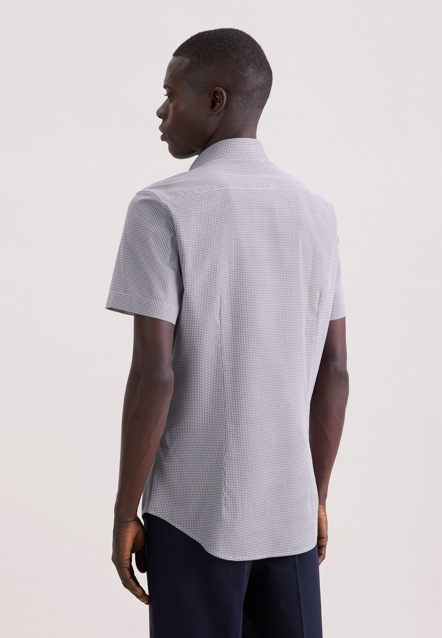 seidensticker Businesshemd "Schwarze Rose" Shaped 1/2 Kentkragen Druck günstig online kaufen