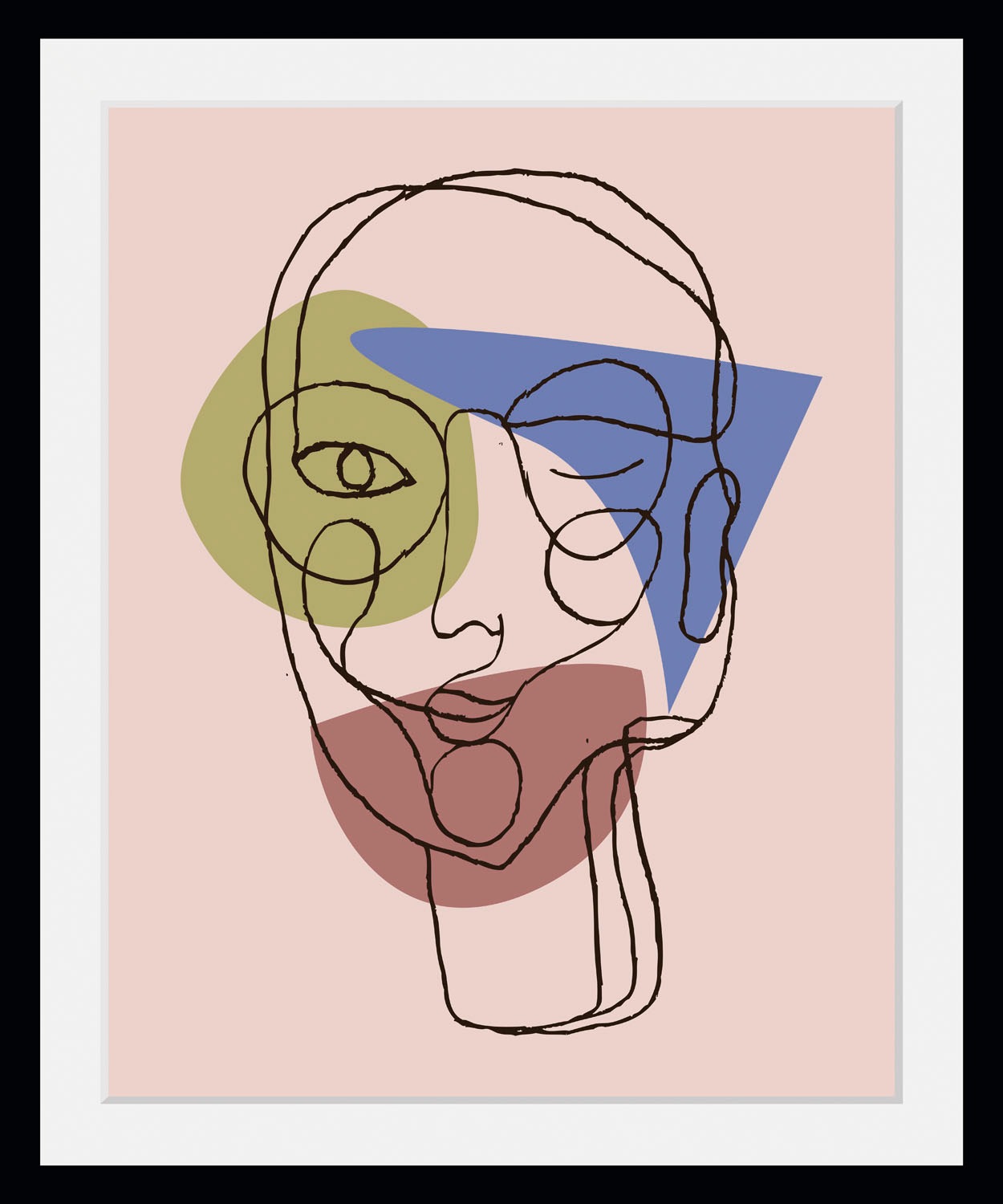 queence Bild "Pastella", Abstrakt-Gesicht-Figuren-Frau-Gemälde, (1 St.), HD günstig online kaufen