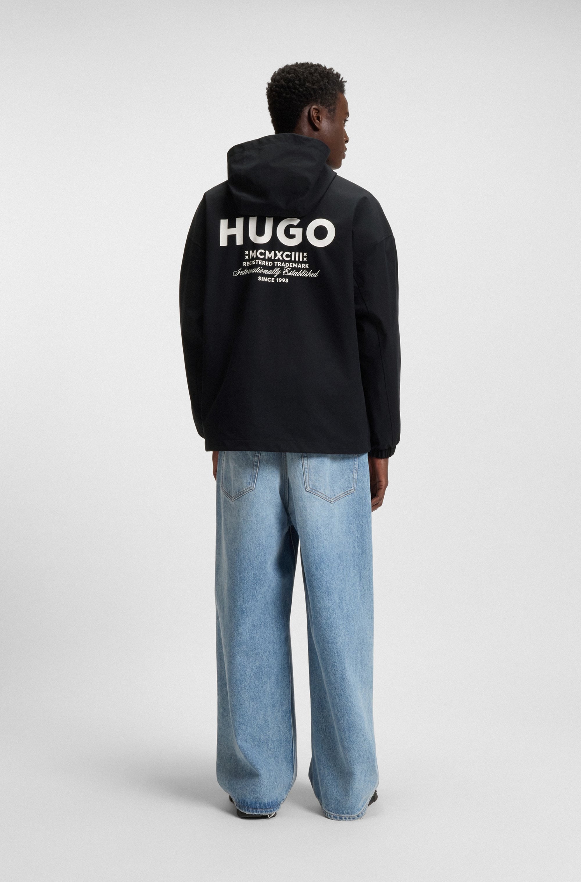 HUGO Blue Outdoorjacke »Bod«, mit Kapuze, regular fit, mit Kapuze