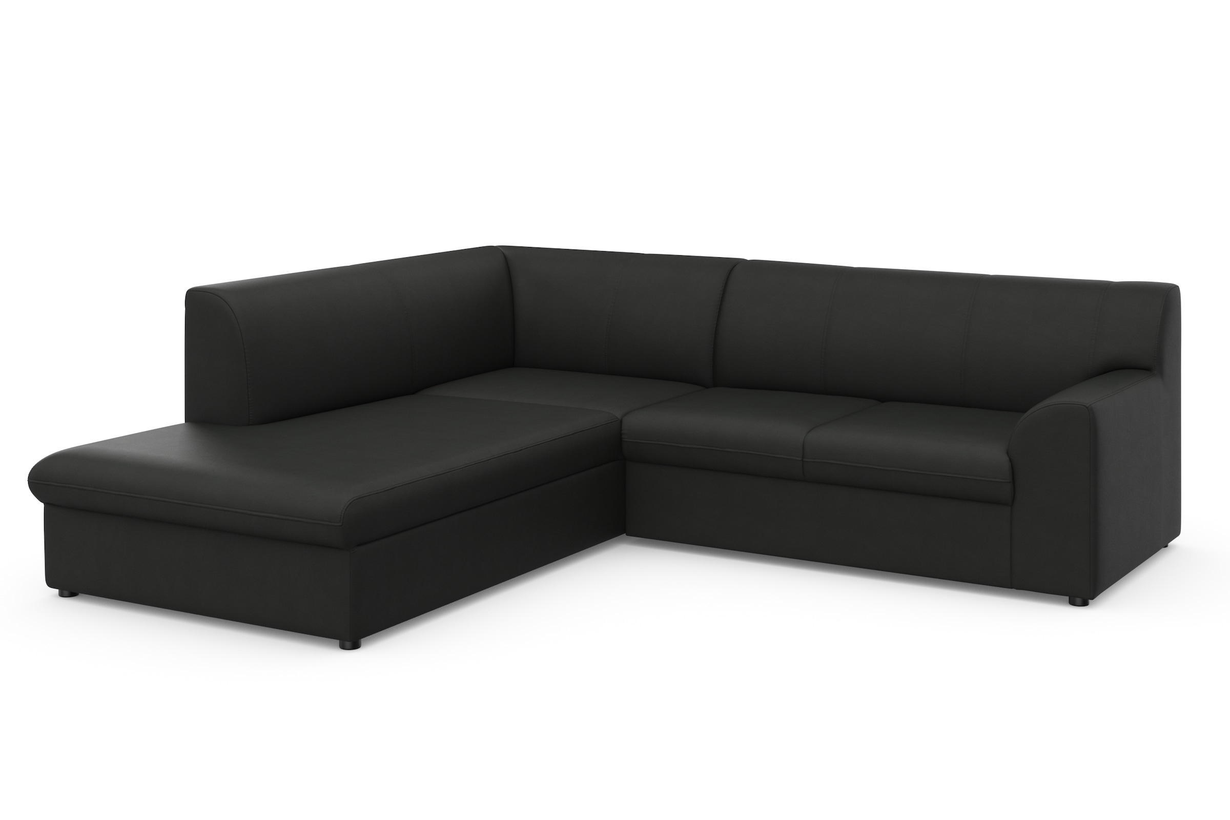 DOMO collection Ecksofa »Topper zeitlos elegant, kompakte Stellmaße, OTTOs Choice, L-Form«, mit Ottomane, wahlweise mit Schlaffunktion