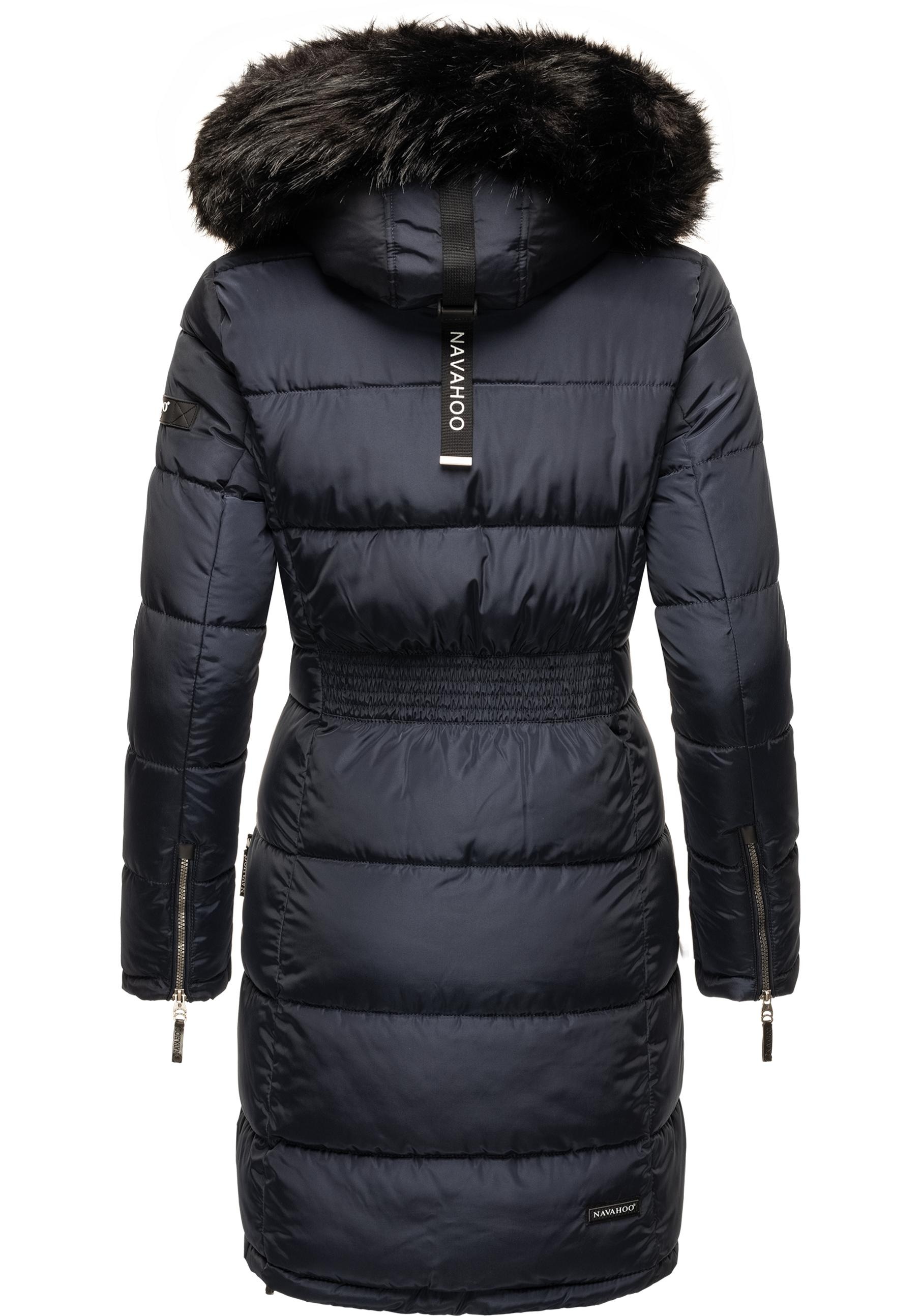 Navahoo Steppmantel »Sinja«, stylischer Winter Parka mit edlem Fellimitat