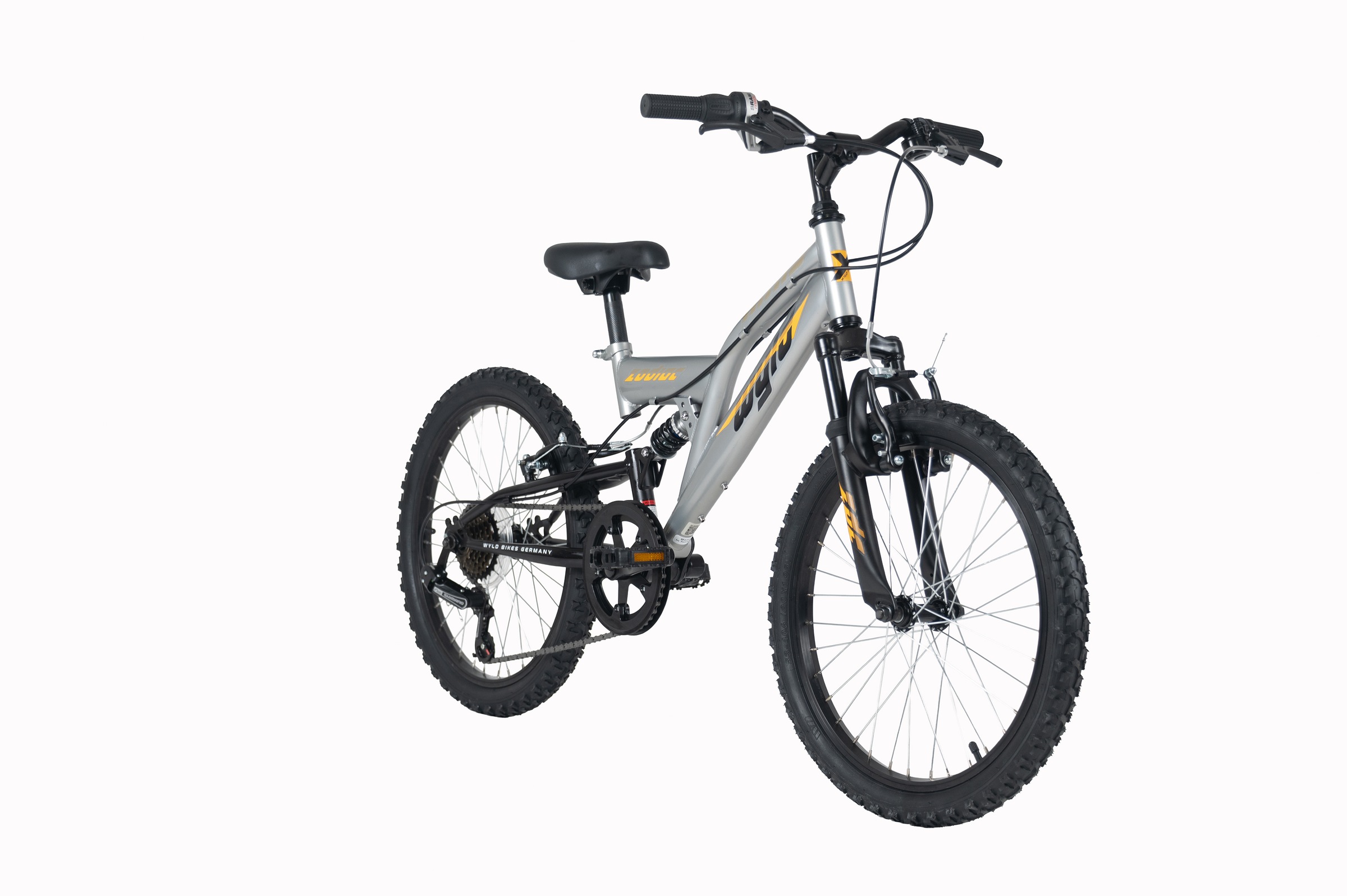 WYLD Kinderfahrrad »WYLD Kinder-Mountainbike Fully 20'' Zodiac 6 Gänge« 6 Gang Shimano Tourney Schaltwerk Kettenschaltung