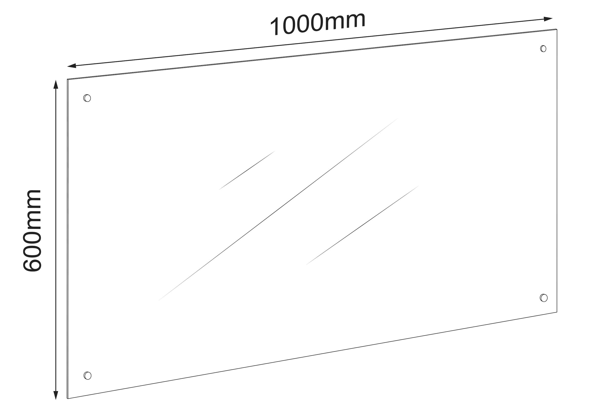 VCM Spritzschutz »Küchenrückwand Herd Spritzschutz 100 x 60 cm Esilo«