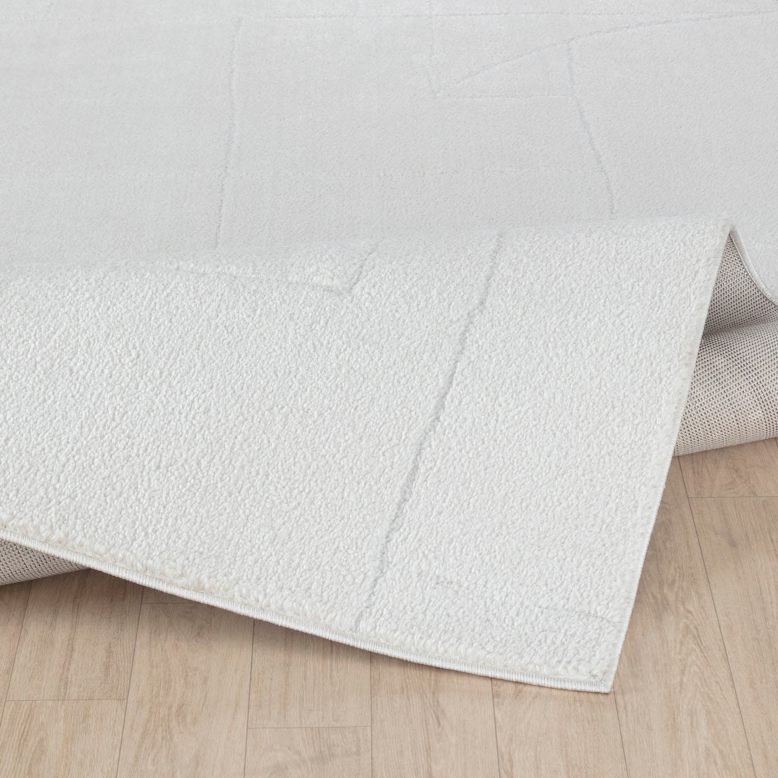 Livabliss Teppich »MONACO«, rechteckig, 14 mm Höhe, Skandinavischer Teppich, Kurzflor Boho-Wohnzimmerteppich