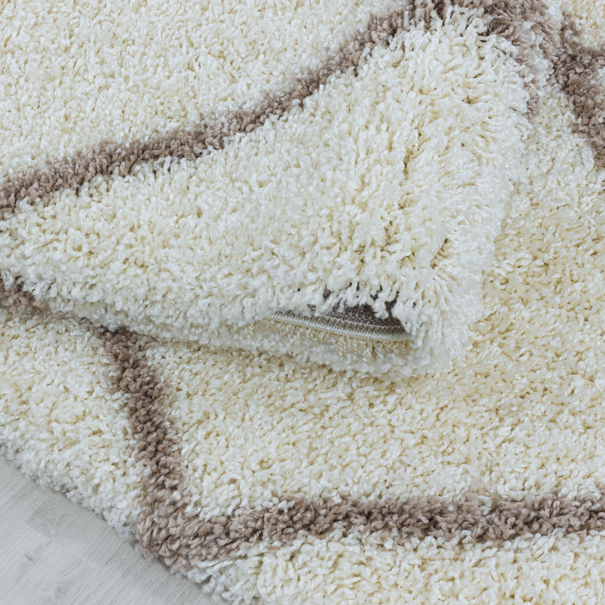 Ayyildiz Teppiche Hochflor-Teppich »ALVOR 3401«, rund, 50 mm Höhe, Shaggy, Langflor, pflegeleicht, Wohnzimmer