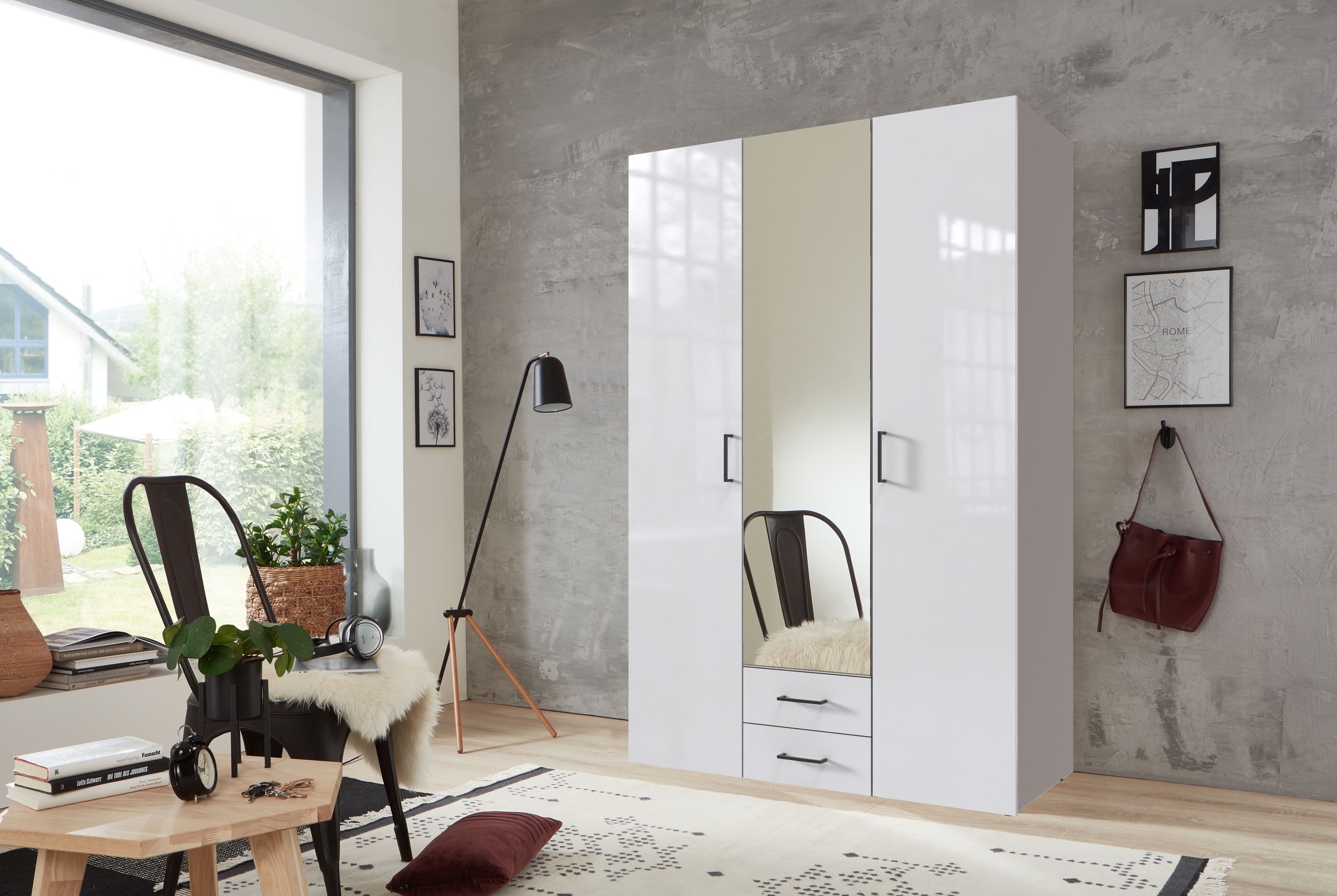 Wimex Drehtürenschrank "Mugano, 135 oder 180cm breit, 208 oder 236cm hoch, günstig online kaufen