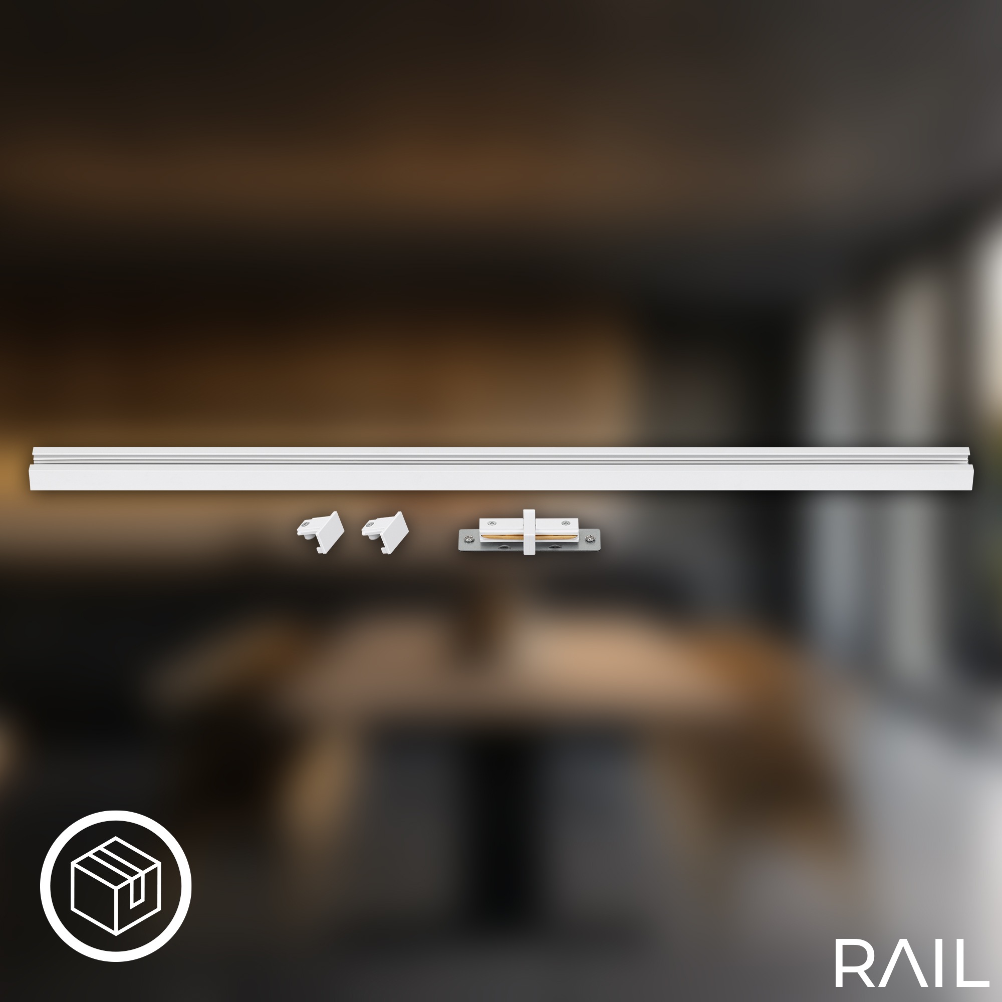 Briloner Leuchten Schienensystem-Schienen »RAIL« 1 tlg. Stromschiene 0,75 m Weiß Schienensystem Rail Wohnzimmer Büro Küche