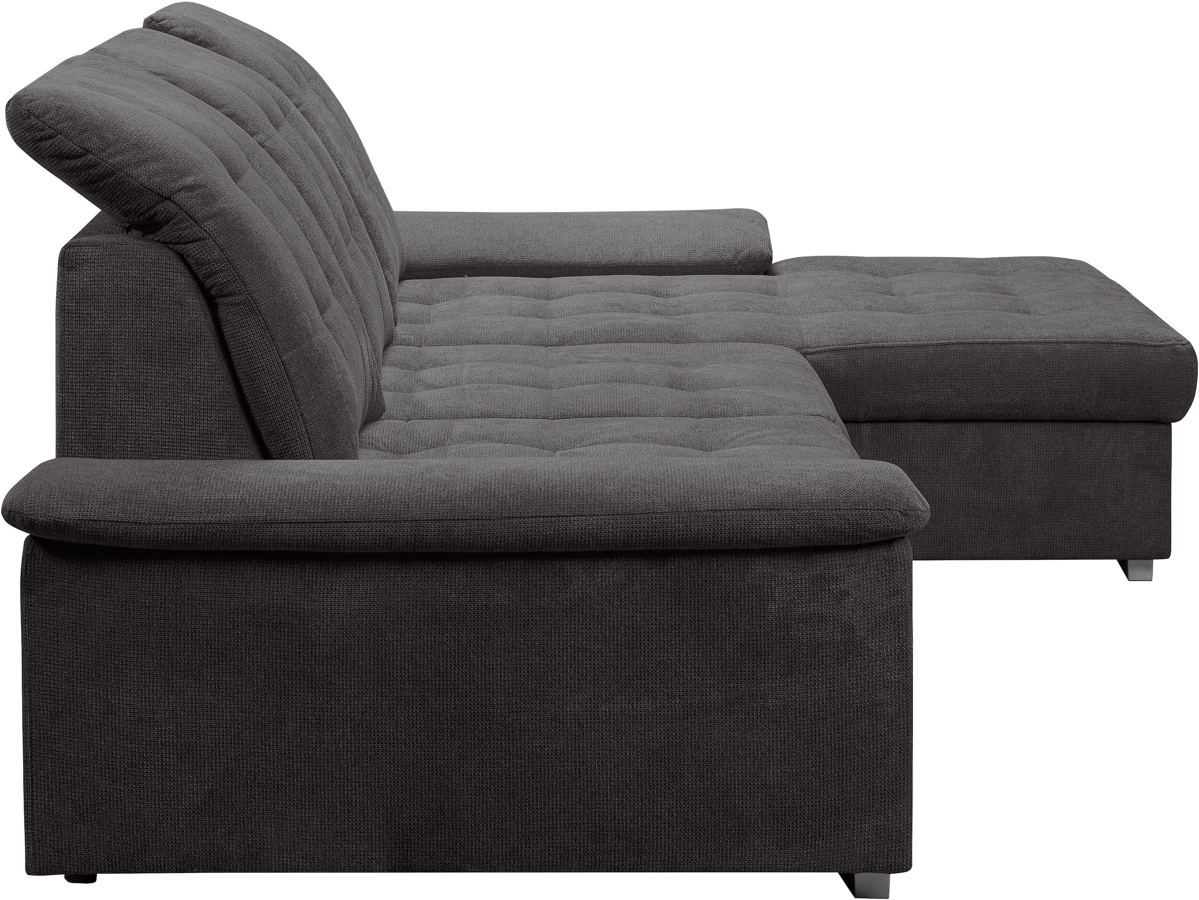 WERK2 Ecksofa Carmen, Sofa, Eckcouch mit Schlaffunktion, Bettkasten und Sitztiefenverstellung