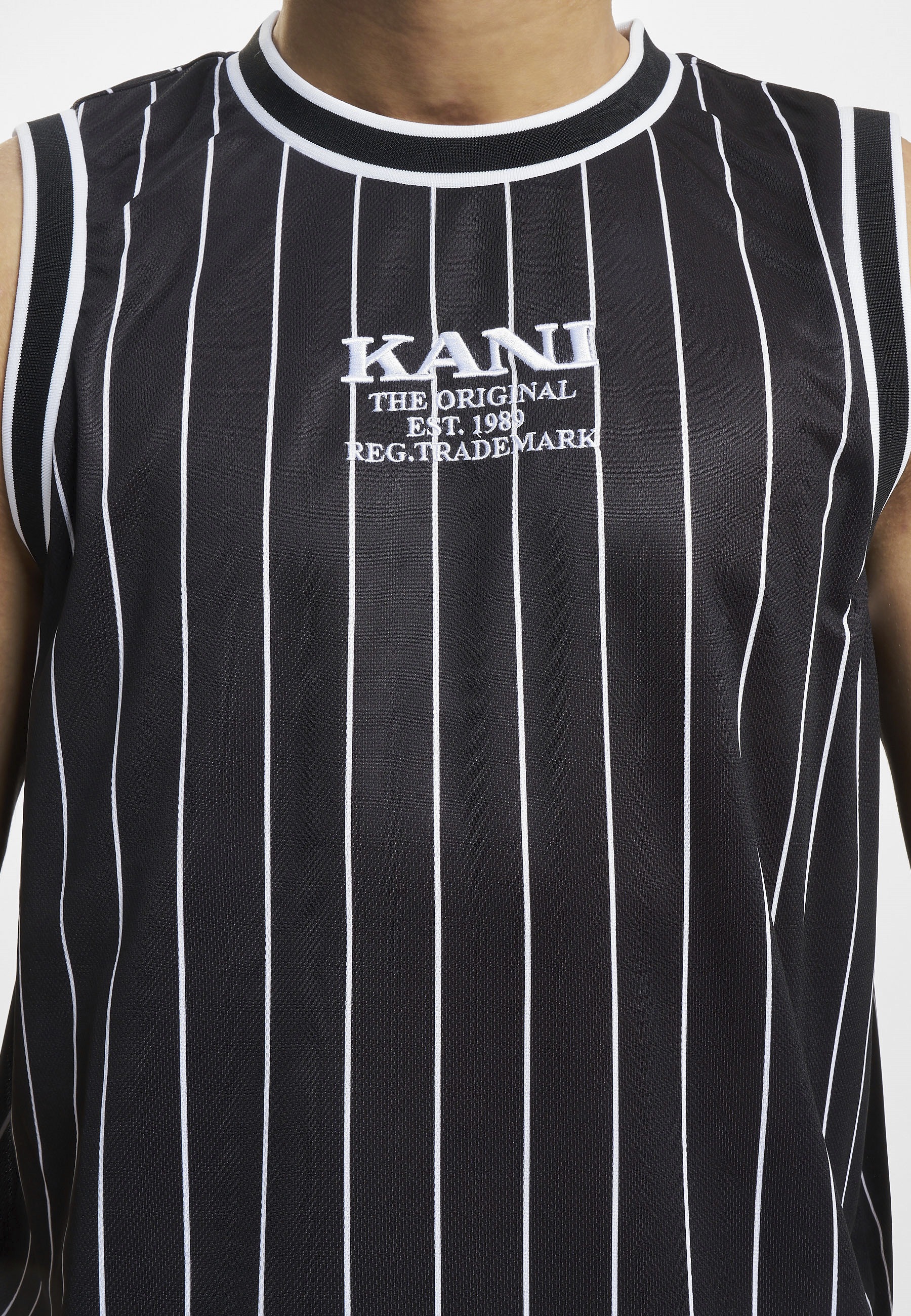 Karl Kani Tanktop »Karl Kani Herren KM232-001-4 KK Retro Pinstripes Basketball Tank« 1 Stk.