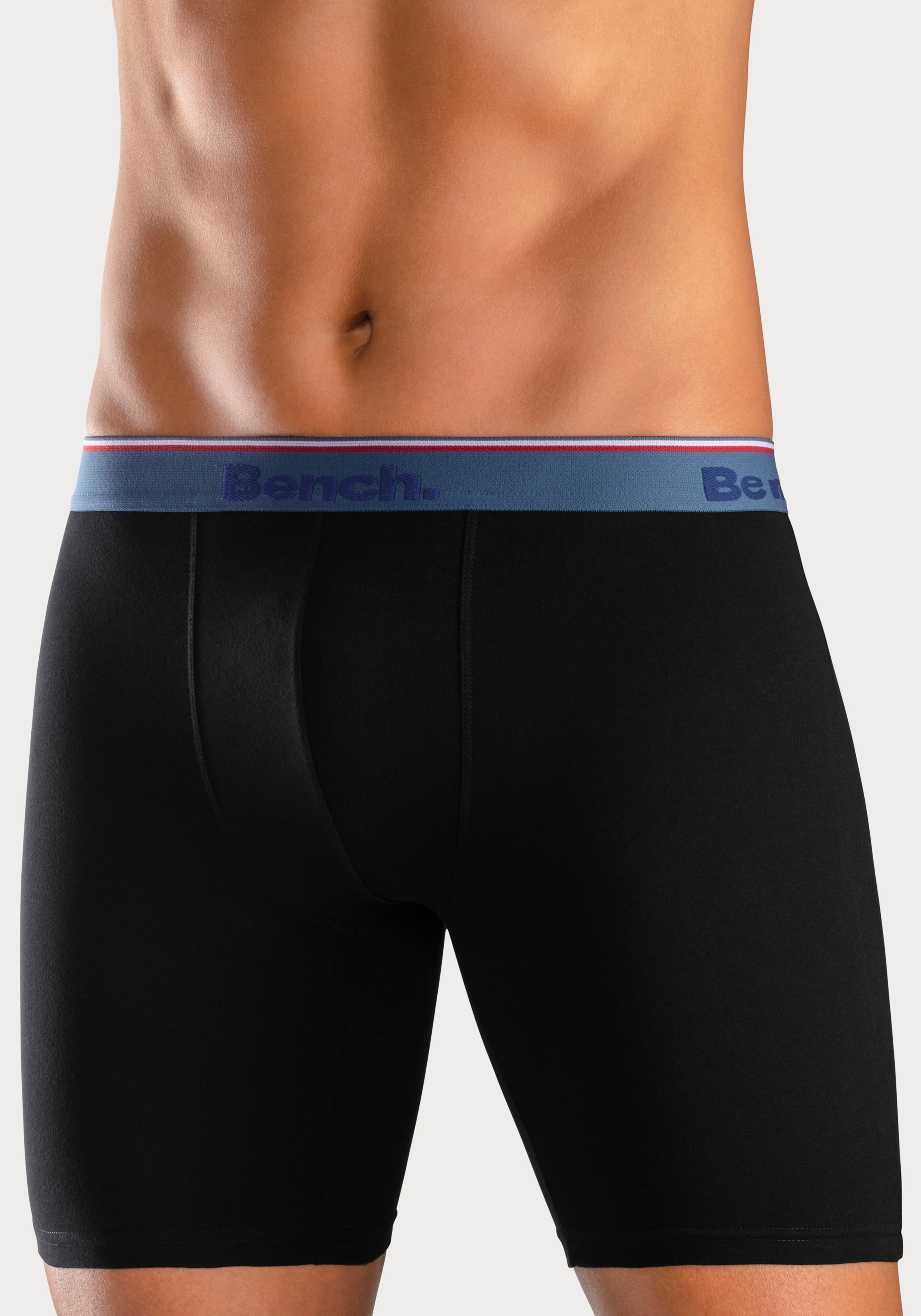 Bench. Langer Boxer, (Packung, 4 St.), Unterhosen mit schmalen Streifen im günstig online kaufen