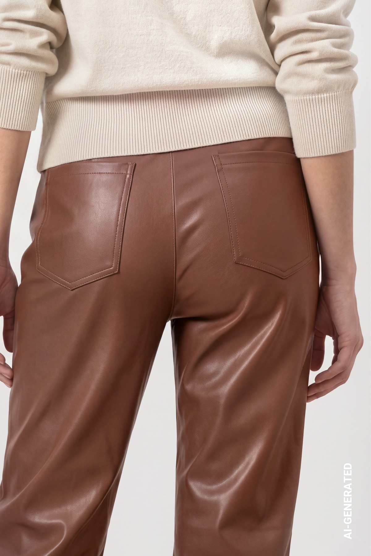 Monari Lederimitathose »Hose Lederimitat«  Regular fit mit praktischen Taschen