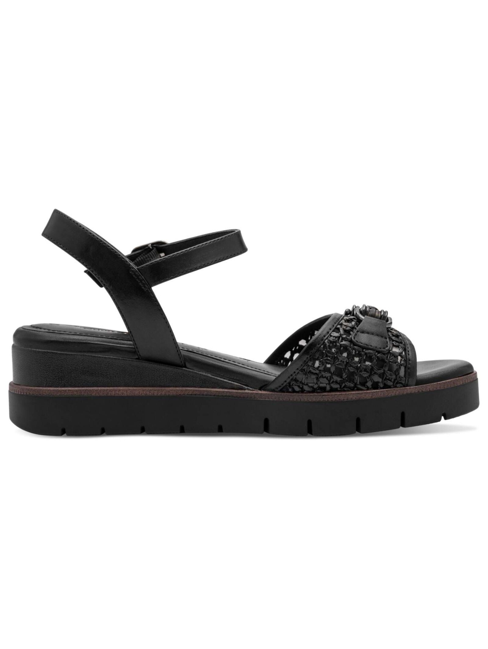 Tamaris Sandals Leather/Textile Black 39 3