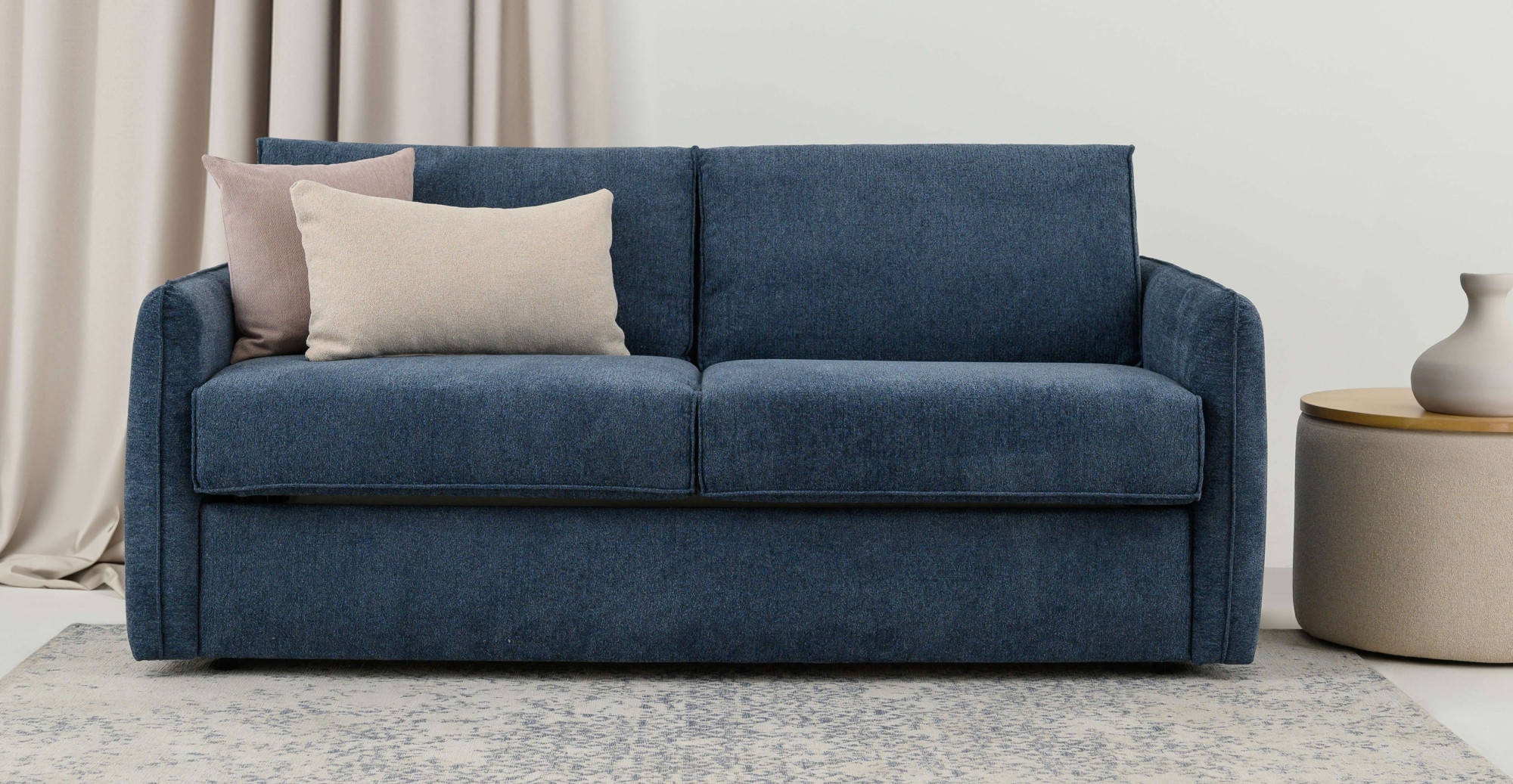 OTTO home Schlafsofa "Bergamons" 2-Sitzer, mit Dauerschlaffunktion, inkl. Federkernmatratze, Lattenrost