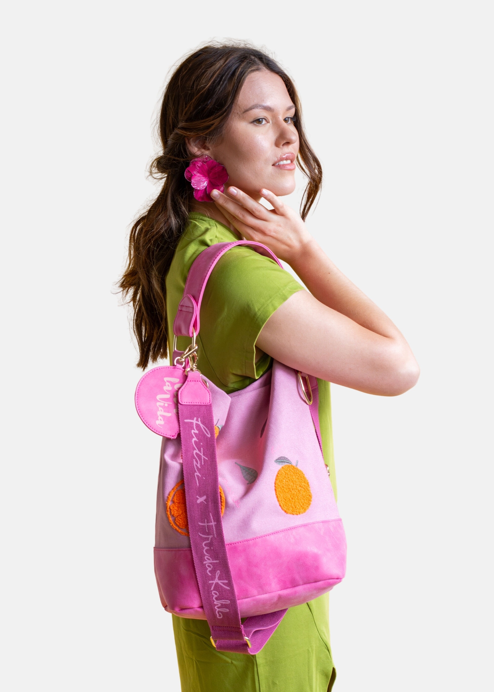 Fritzi aus Preußen Umhängetasche »Fritzi x Frida Kahlo« mit Orangen-Motiv