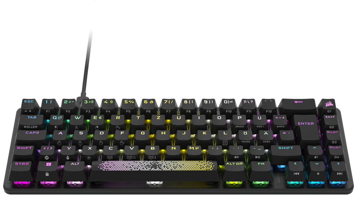 Corsair Gaming-Tastatur »K65 Pro Mini«, (Angenehmes Tippen-Anpassbare Höhe)