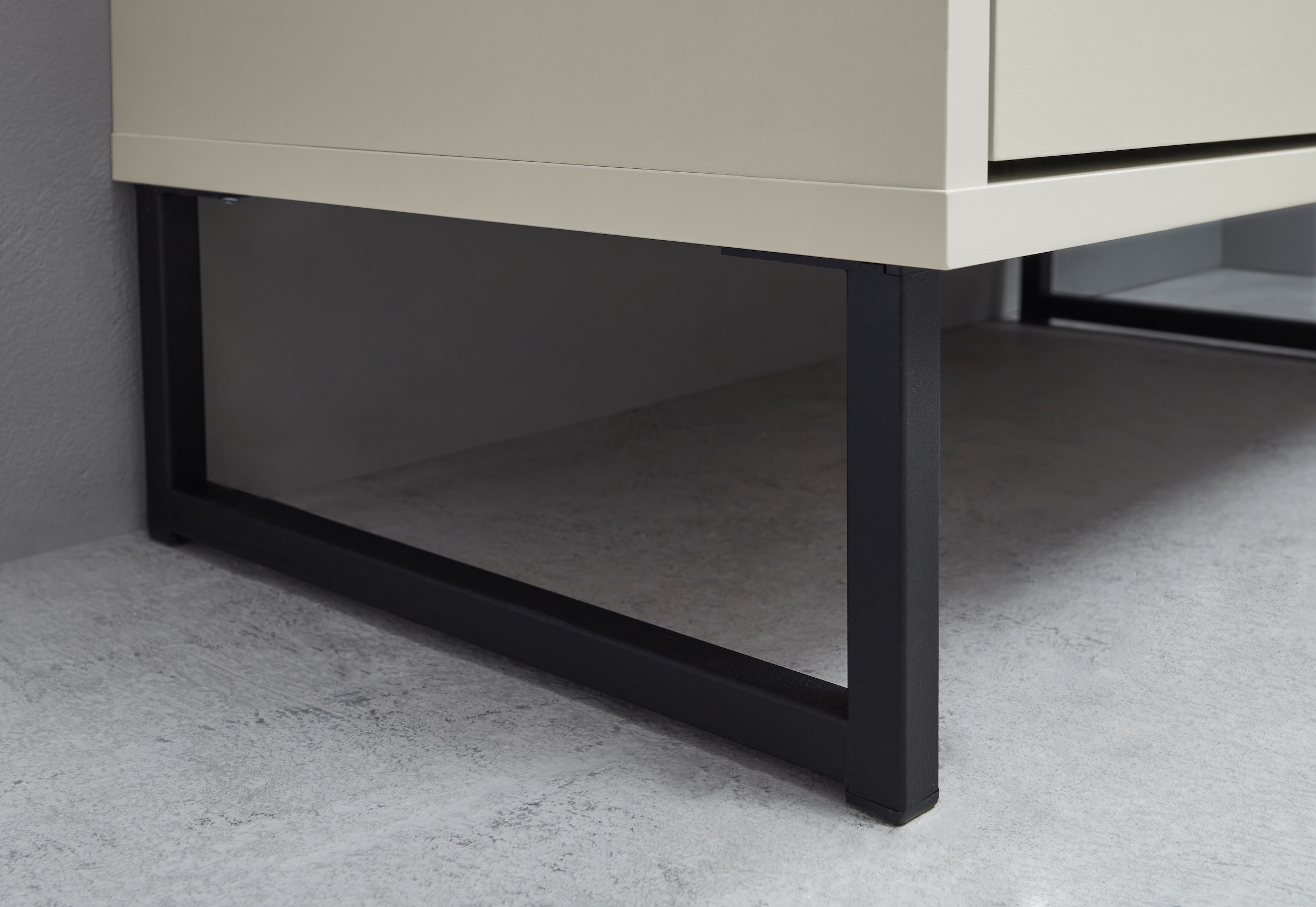 BASIC by Balculina Midischrank »Linea« 1 Stk. tlg. Breite 38cm, U-Profil Füße, Unterflurauszug