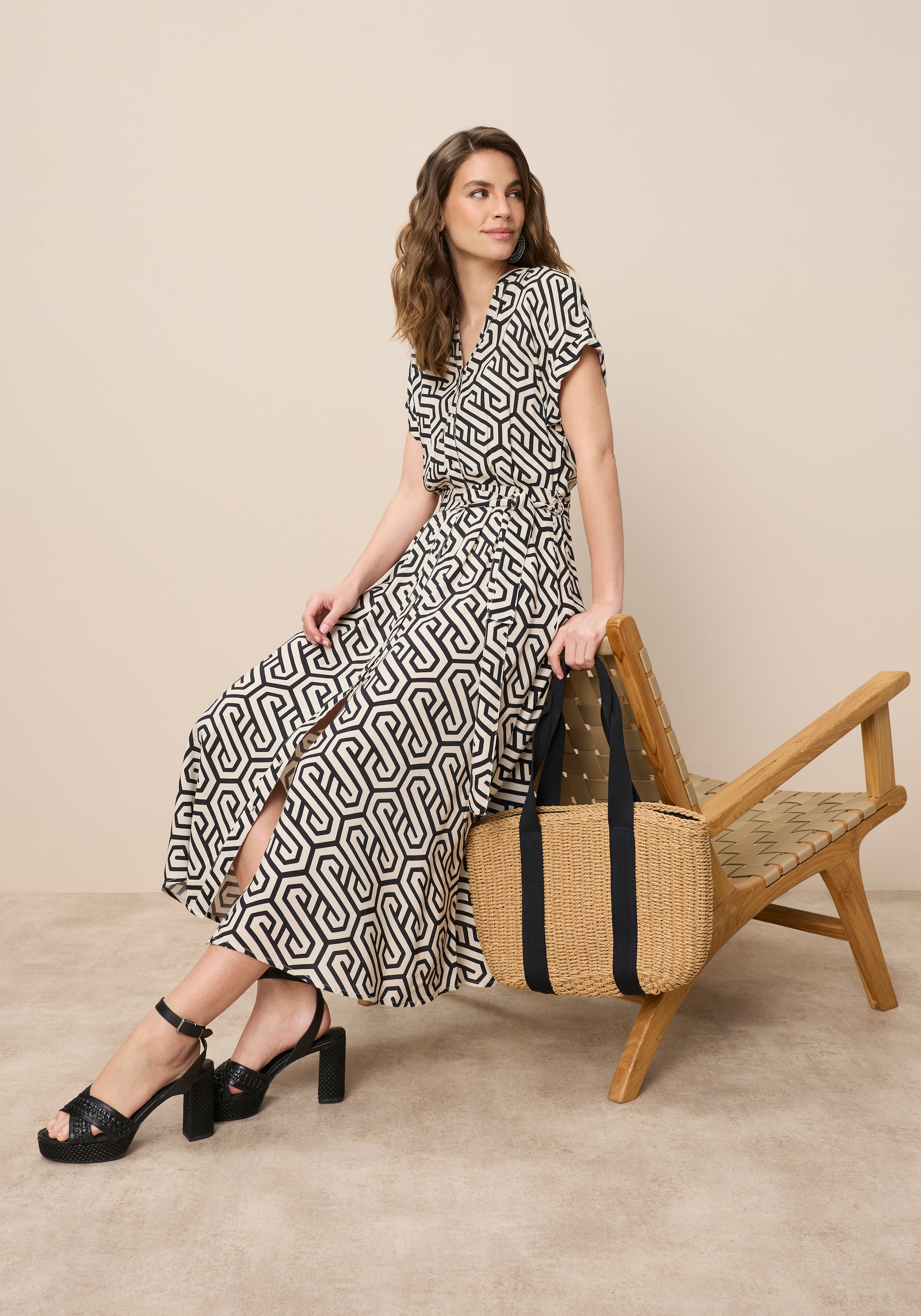 Tamaris Hemdblusenkleid Set, mit Bindegürtel, 2 Stk. tlg. aus Viskose, für günstig online kaufen