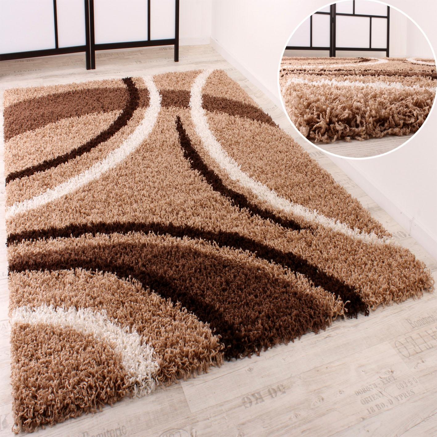Paco Home Läufer »Mango 301«, rechteckig, 34 mm Höhe, Teppich-Läufer, weicher Shaggy, modernes Design