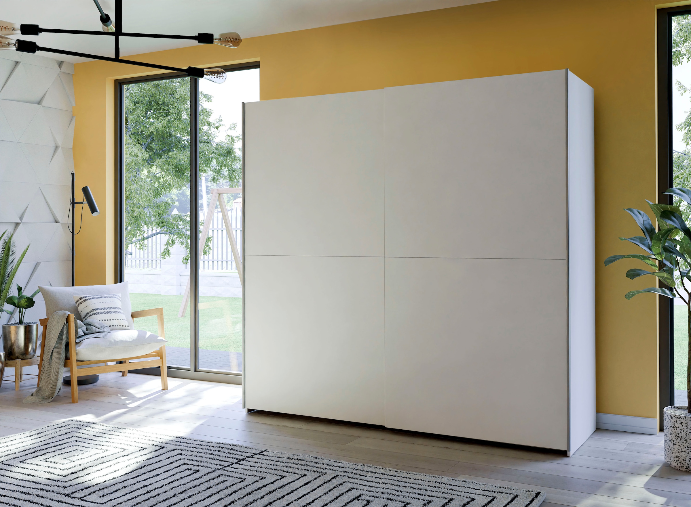 Home affaire Schwebetürenschrank »OTTOs Choice, 2 Schiebetüren, Made in Europe, stabil und zeitlos«, (5 Breiten: 120 -200cm, Höhe ca. 190cm), in verschiedenen Farben und Breiten